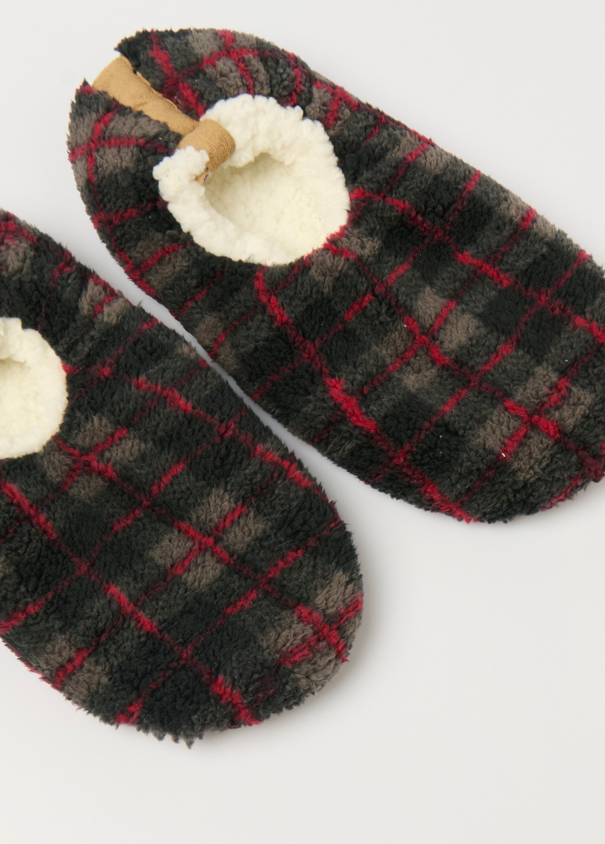 Chaussons_fourrés_chauds_antidérapants_Carreaux_rouge_DE1_slim