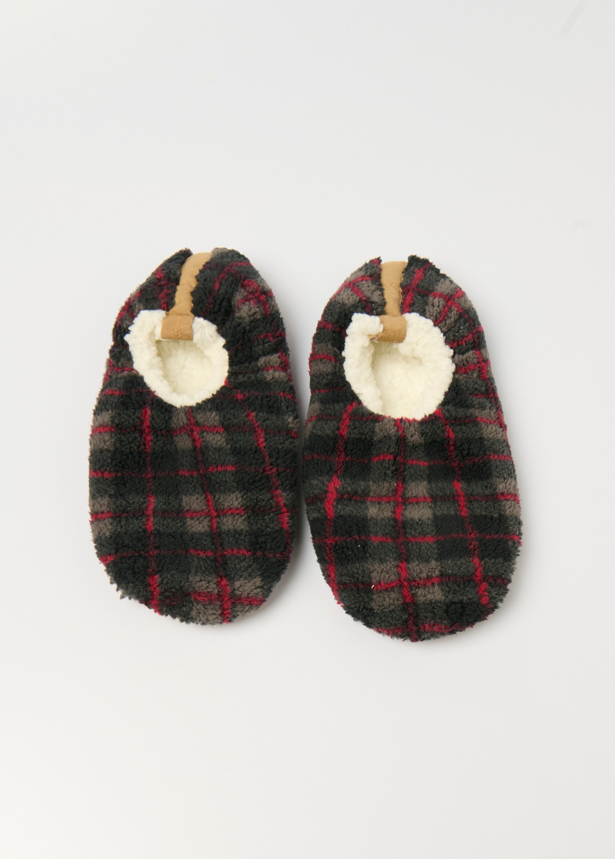 Chaussons_fourrés_chauds_antidérapants_Carreaux_rouge_FA1_slim