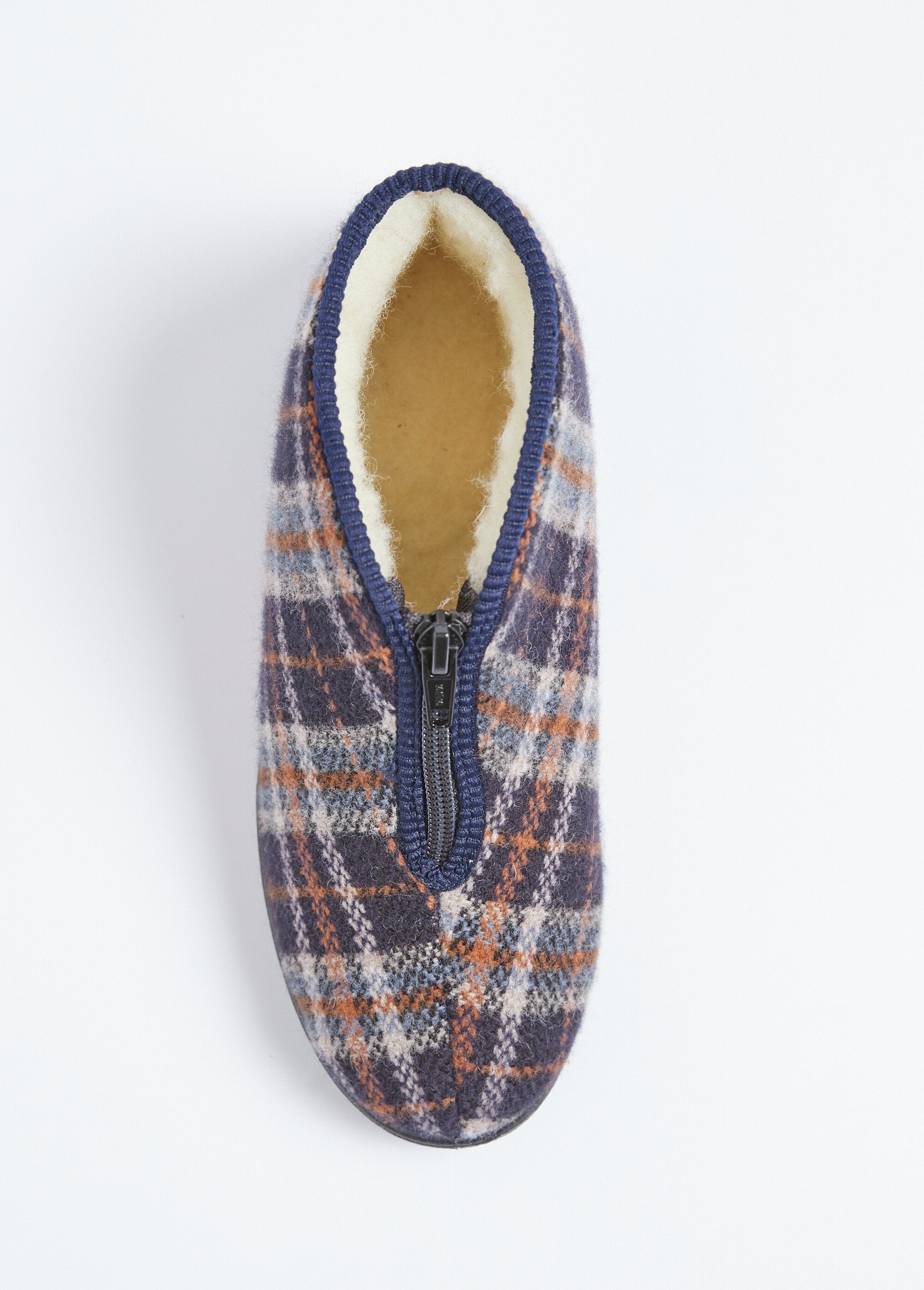 Pantofole_con_zip_di_larghezza_comfort_in_tartan_con_fodera_Marine_OV1_slim