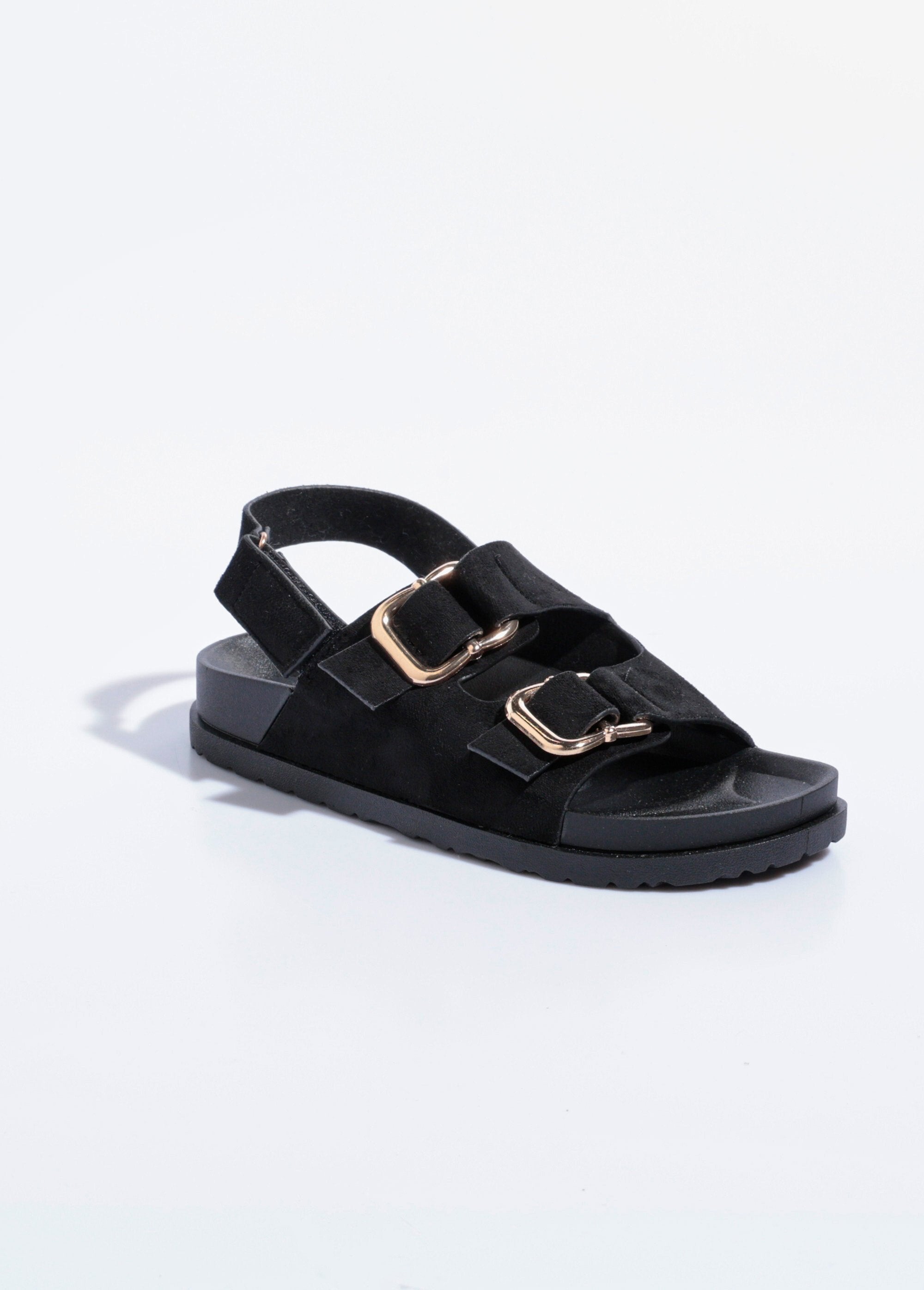Mules_in_pelle_scamosciata_con_fibbie,_suola_anatomica_Noir_FA1_slim