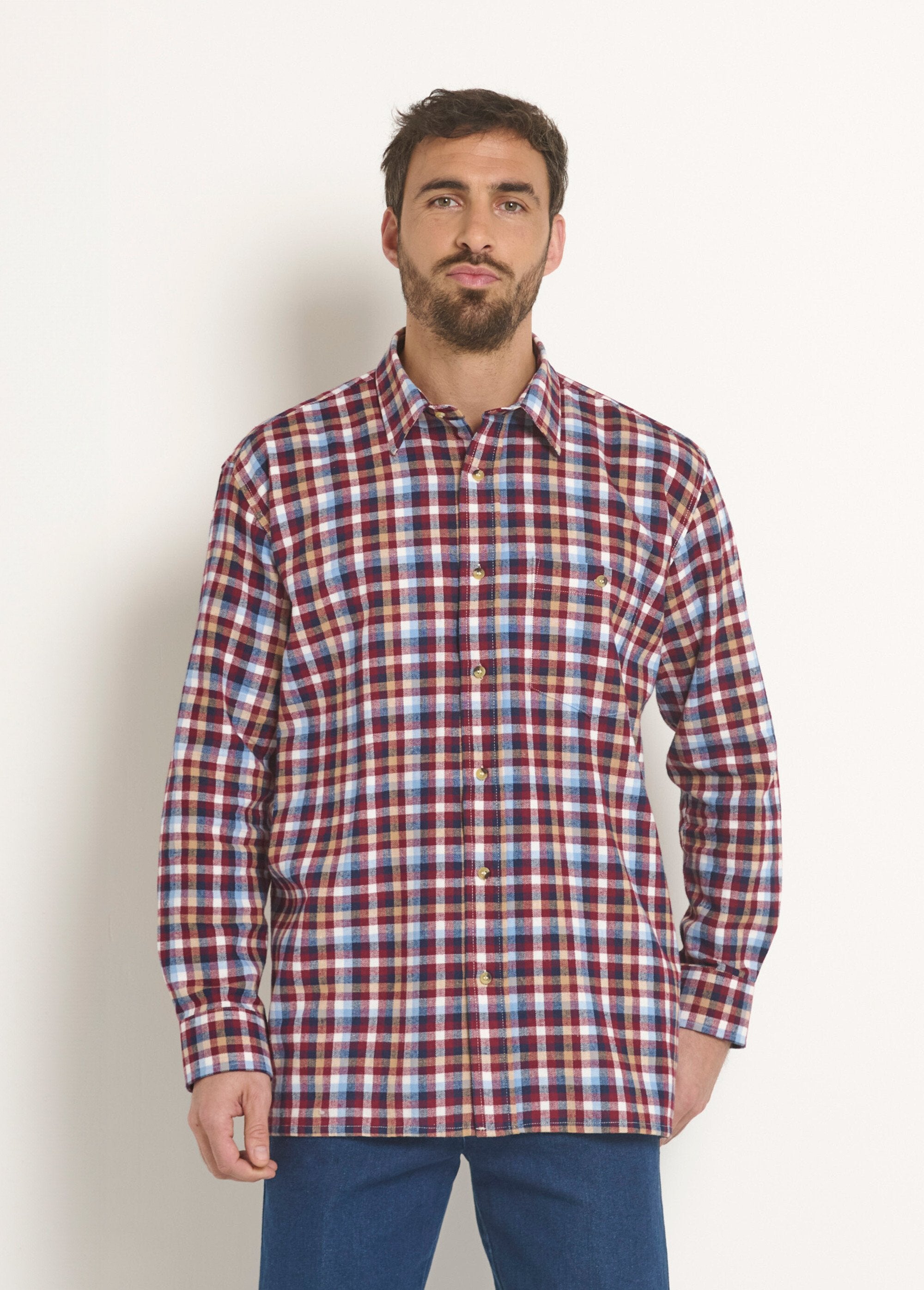 Camicia_a_quadri_in_flanella_calda_Carreaux_bordeaux_FA1_slim