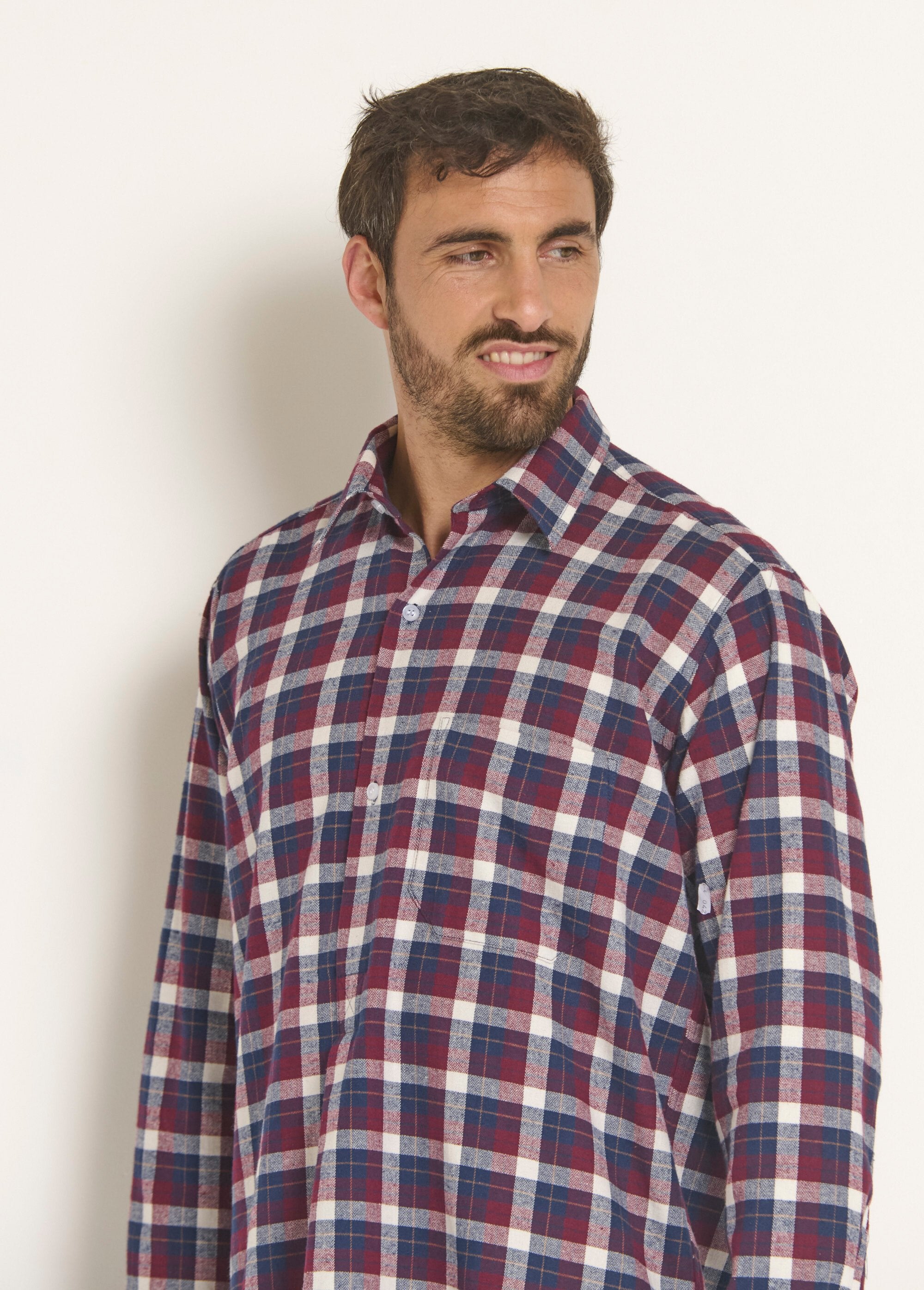 Camicia_da_lavoro_a_quadri_di_flanella_calda_Carreux_rouge_DE1_slim