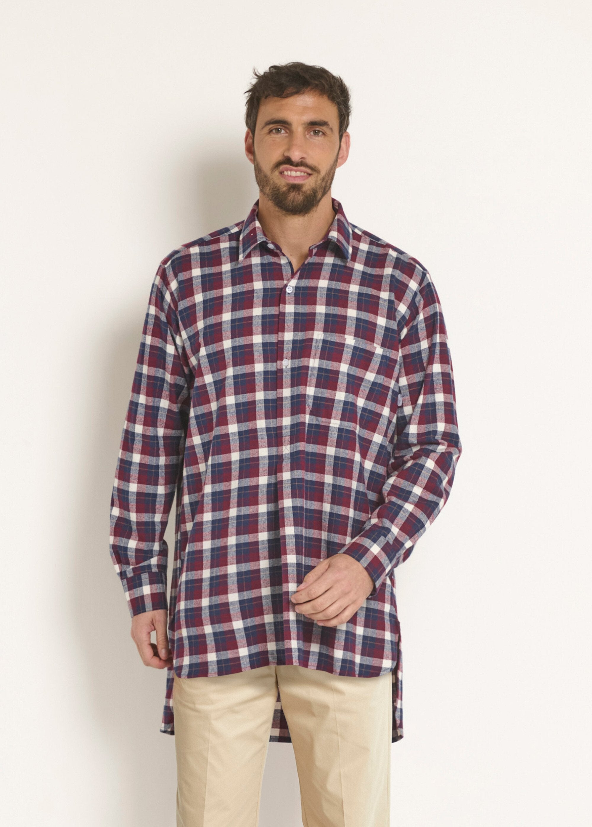 Camicia_da_lavoro_a_quadri_di_flanella_calda_Carreux_rouge_FA1_slim