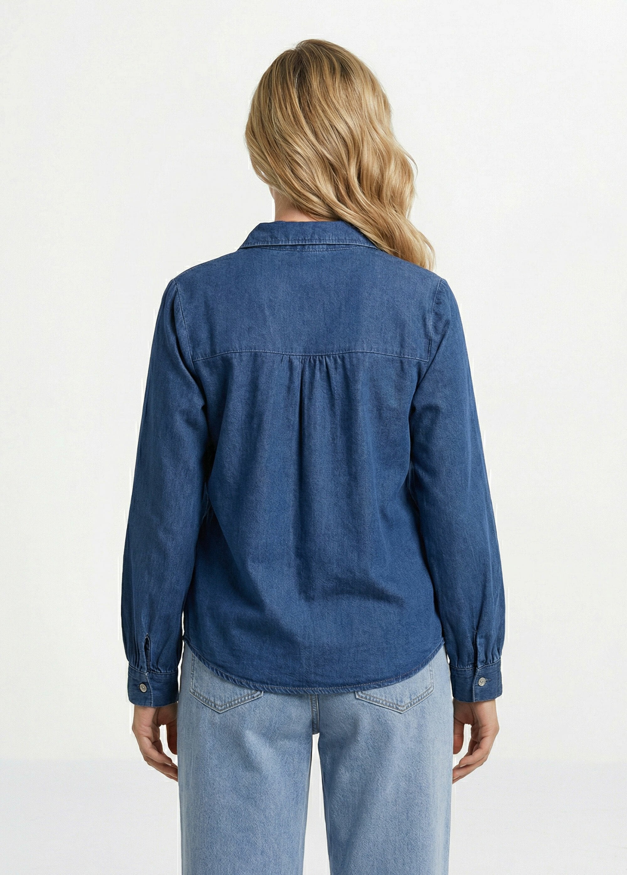 Camicia_in_denim_plissettata_in_stile_bohémien_Bleu_stone_DO1_slim