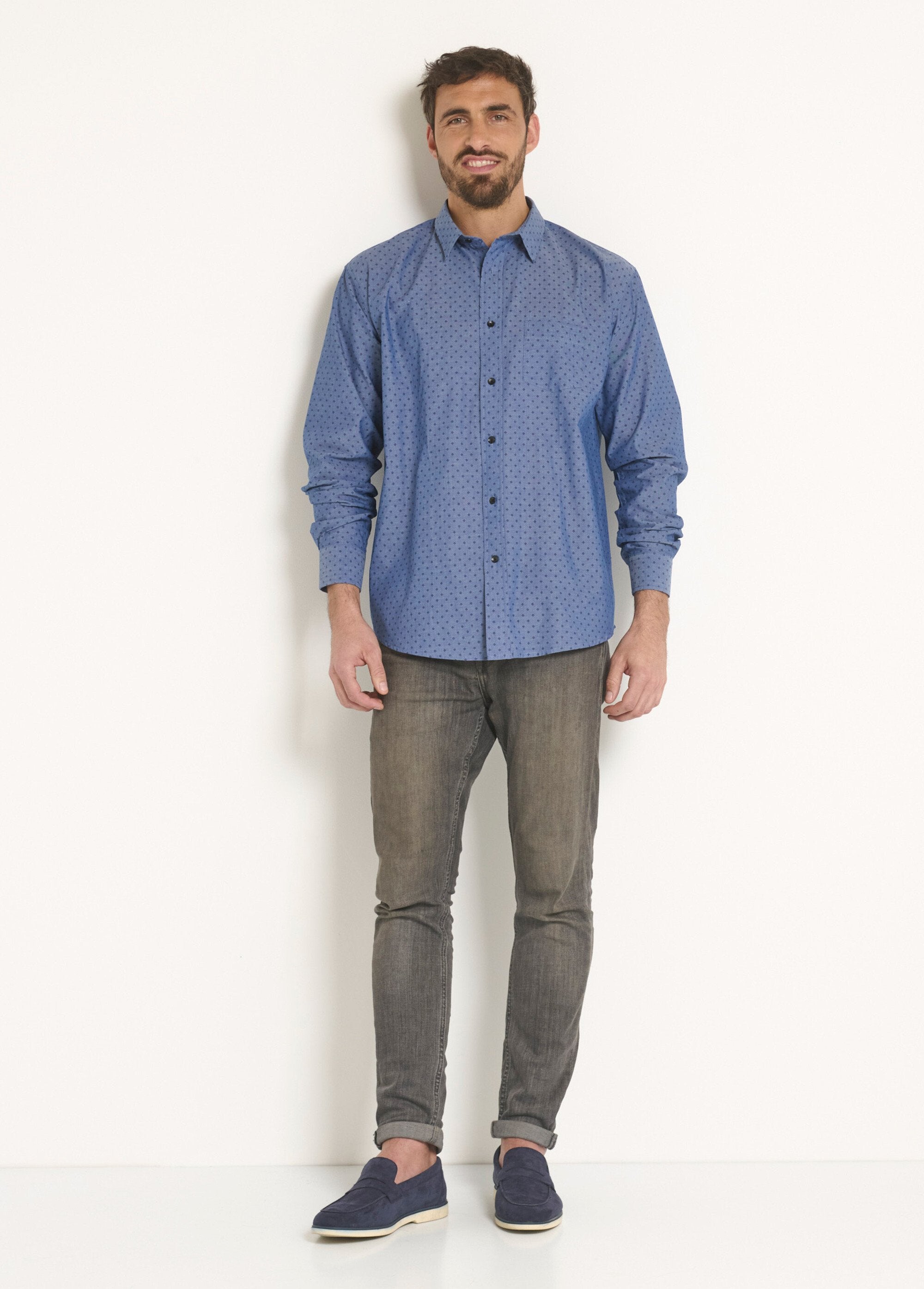 Camicia_chambray_stampata_a_fantasia_Bleu_SF1_slim