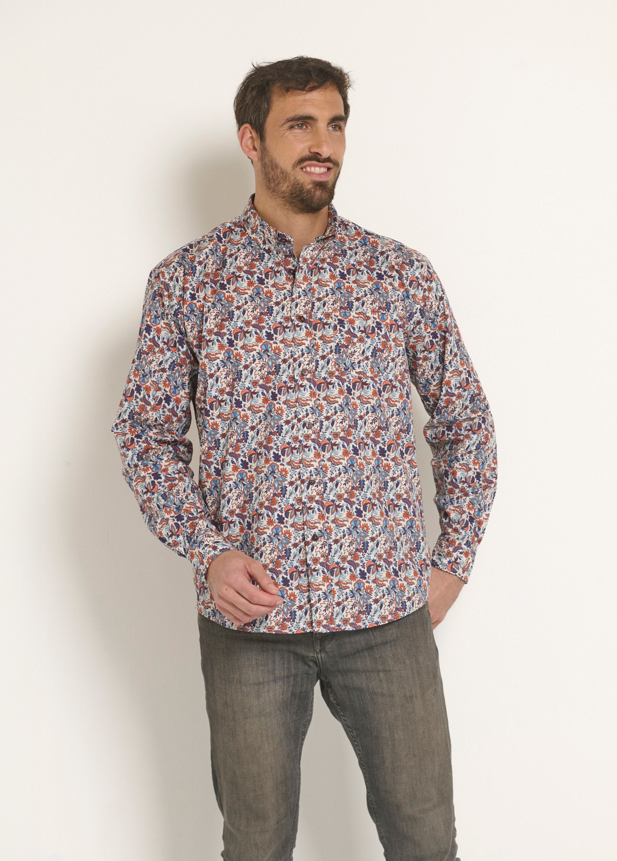 Camicia_fantasia_paisley_Orange_et_bleu_FA1_slim