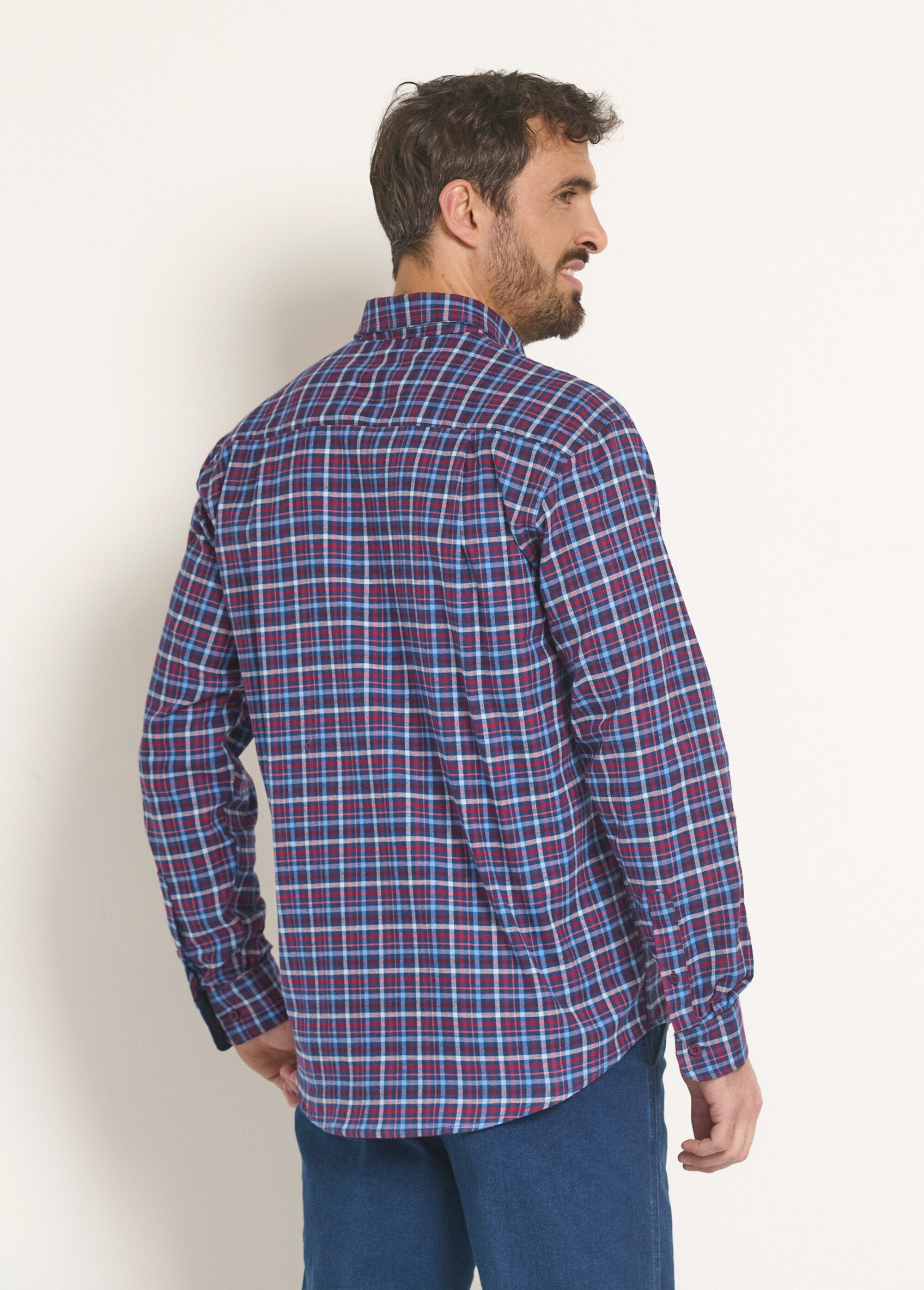 Camicia_di_flanella_stretch_a_quadri_Carreaux_bleu_DO1_slim