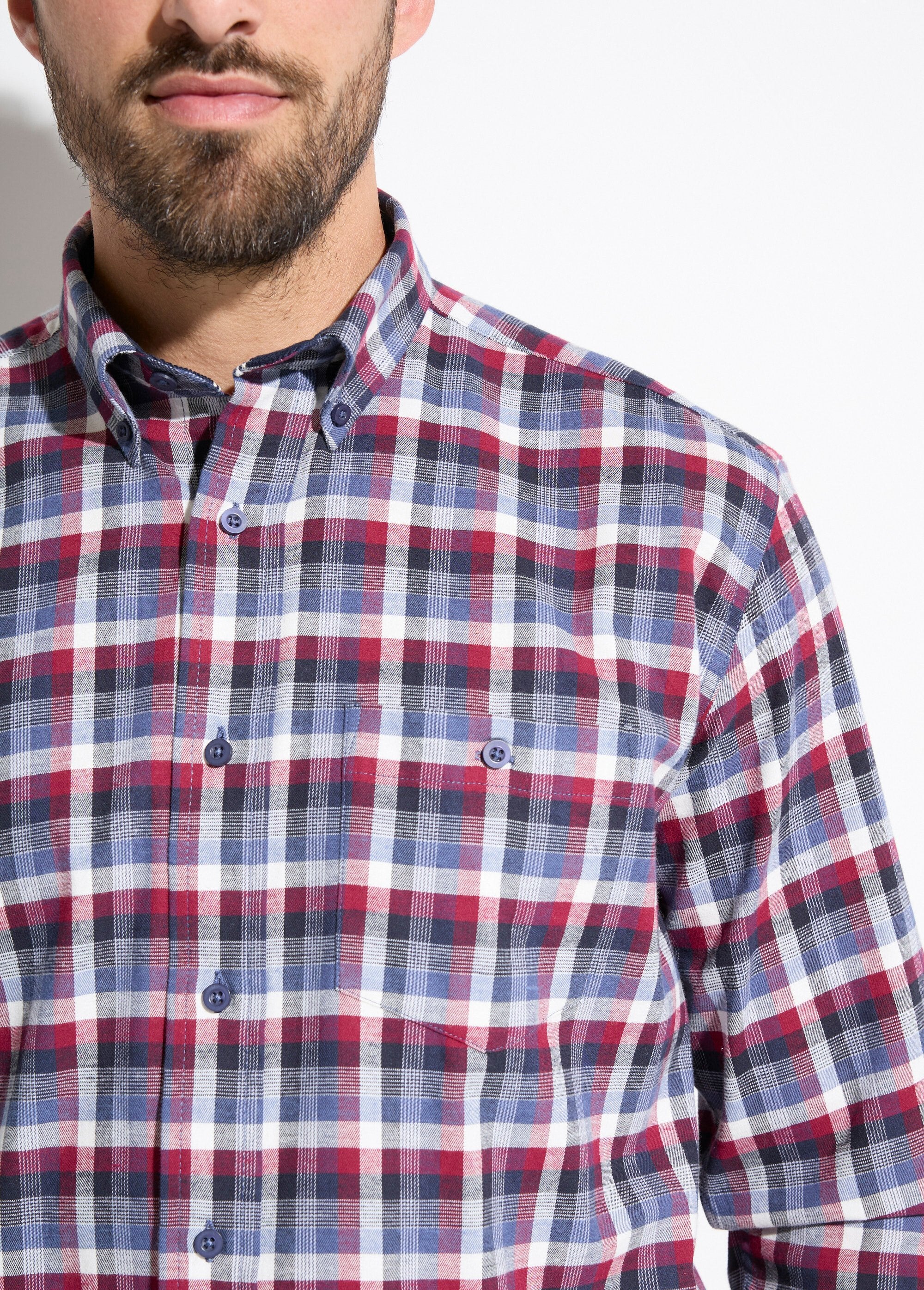 Camicia_di_flanella_stretch_a_maniche_lunghe_a_quadri_Bordeaux_DE1_slim