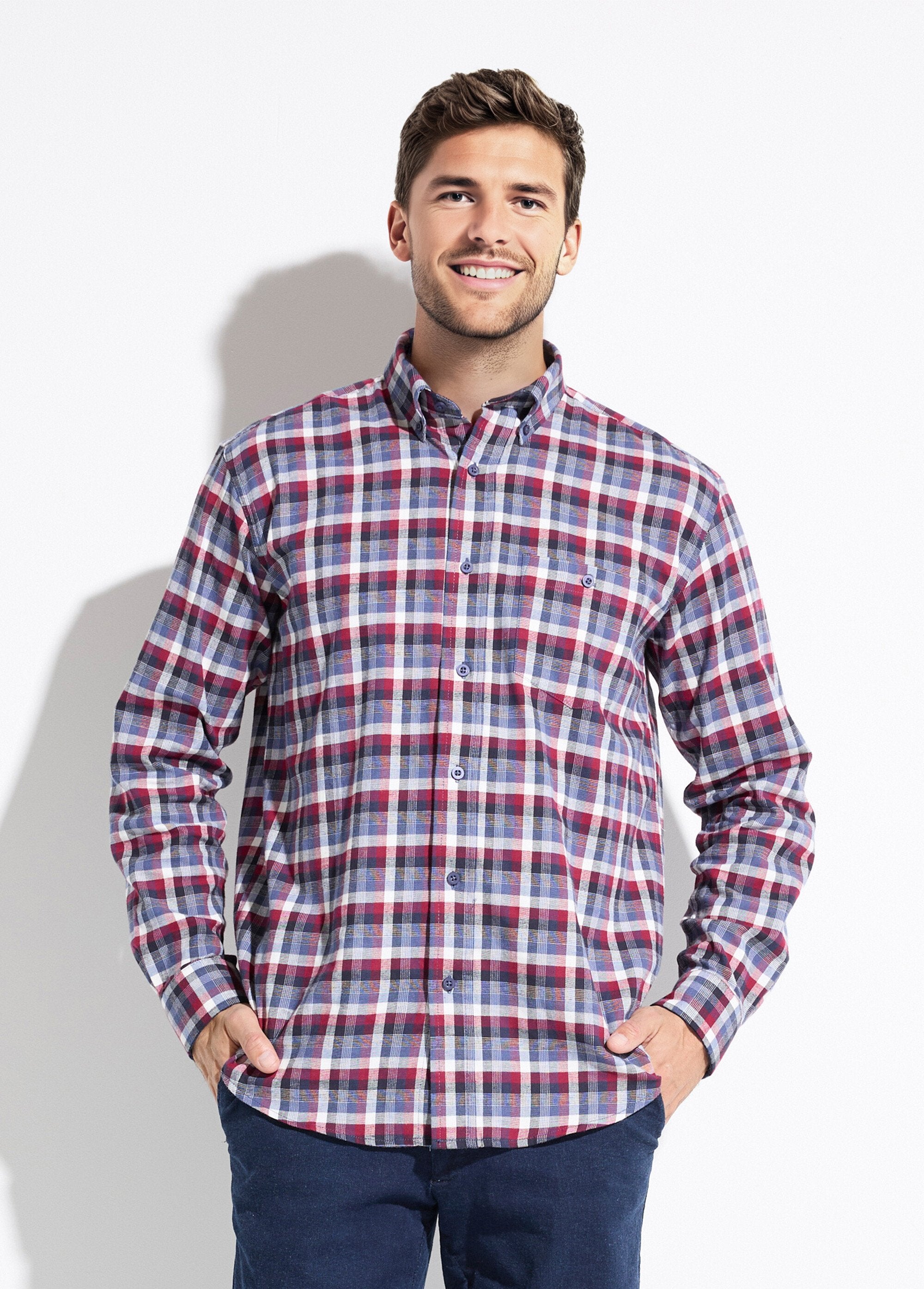 Camicia_di_flanella_stretch_a_maniche_lunghe_a_quadri_Bordeaux_FA2_slim