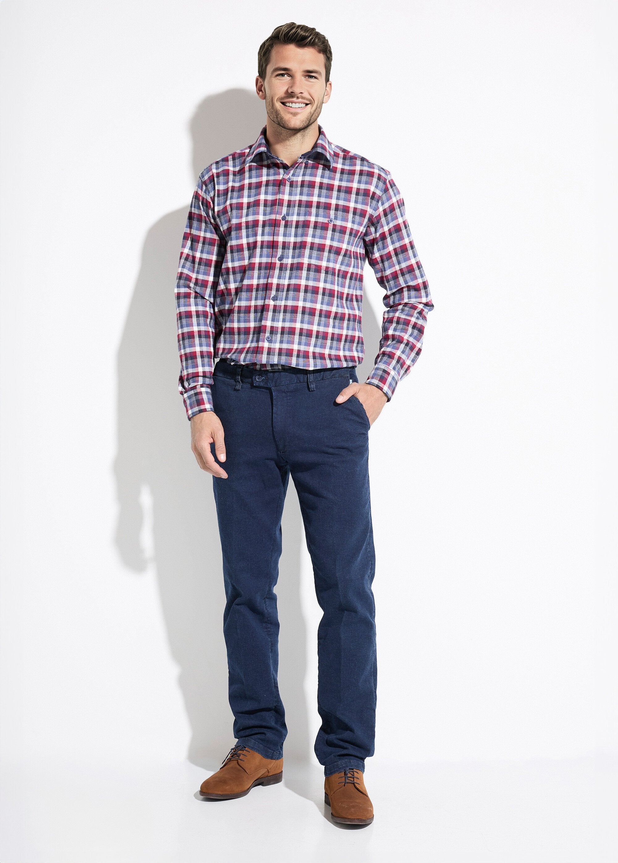 Camicia_di_flanella_stretch_a_maniche_lunghe_a_quadri_Bordeaux_SF1_slim