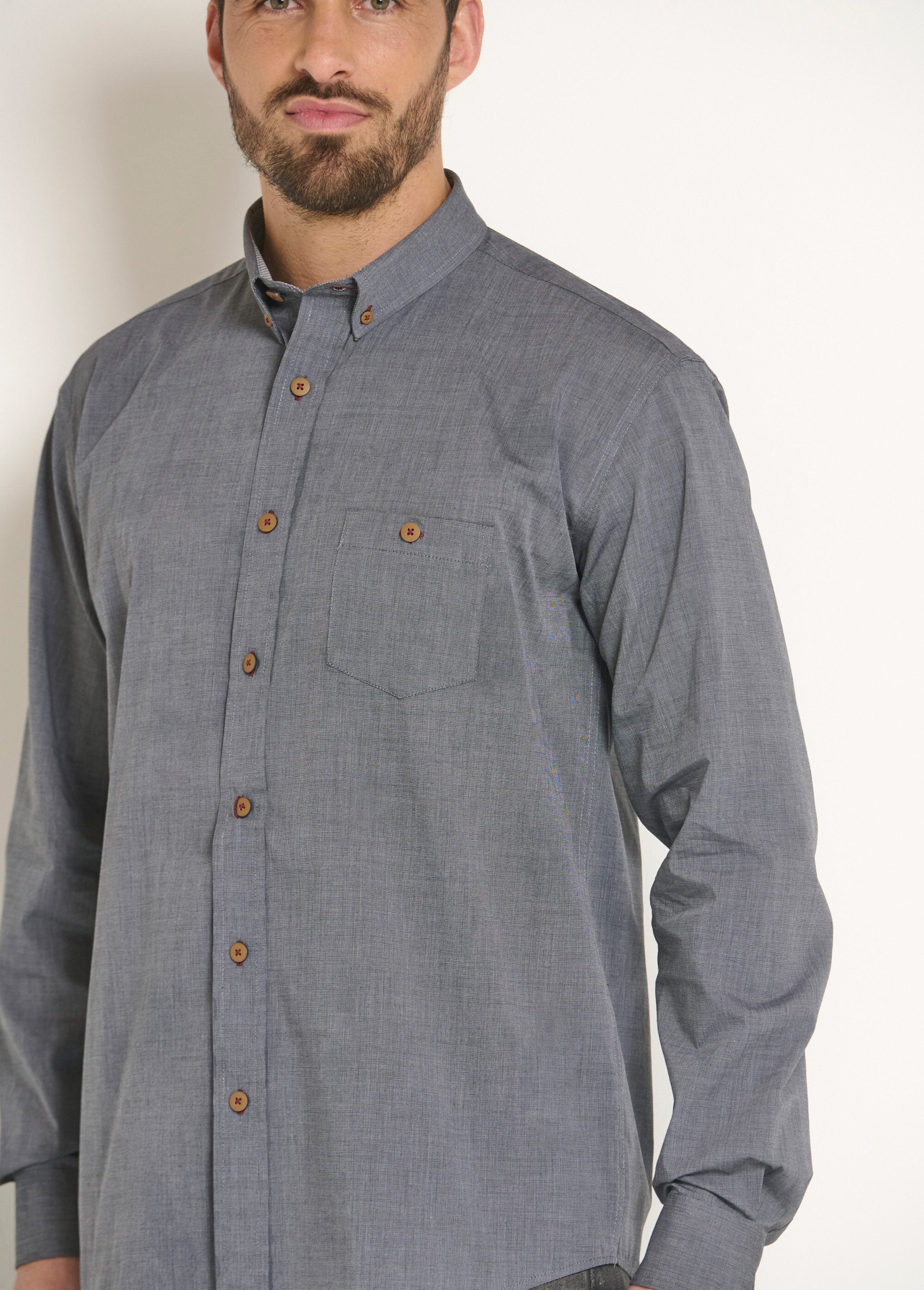 Camicia_di_cotone_a_maniche_lunghe_Gris_DE2_slim