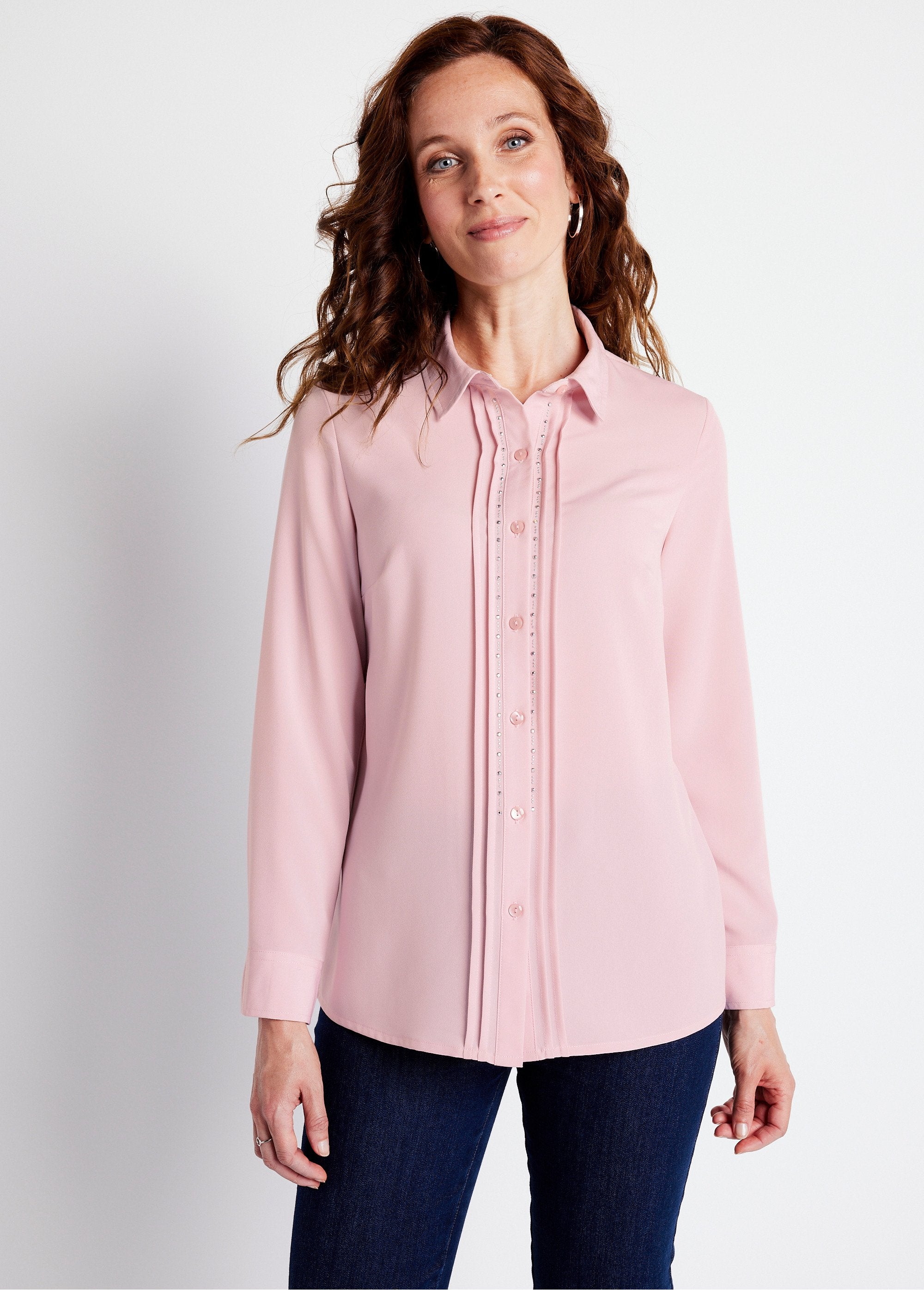 Camicia_a_tinta_unita_con_chiusura_lunga_a_bottoni_e_colletto_con_strass_ROSA_FA1_slim