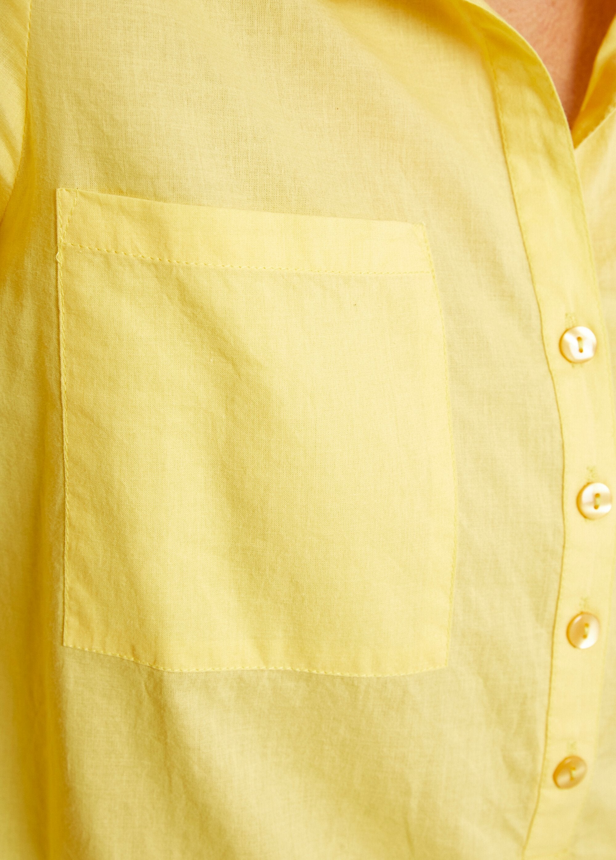 Camicetta_lunga_in_cotone_stampato_con_bottoni_Jaune_DE2_slim