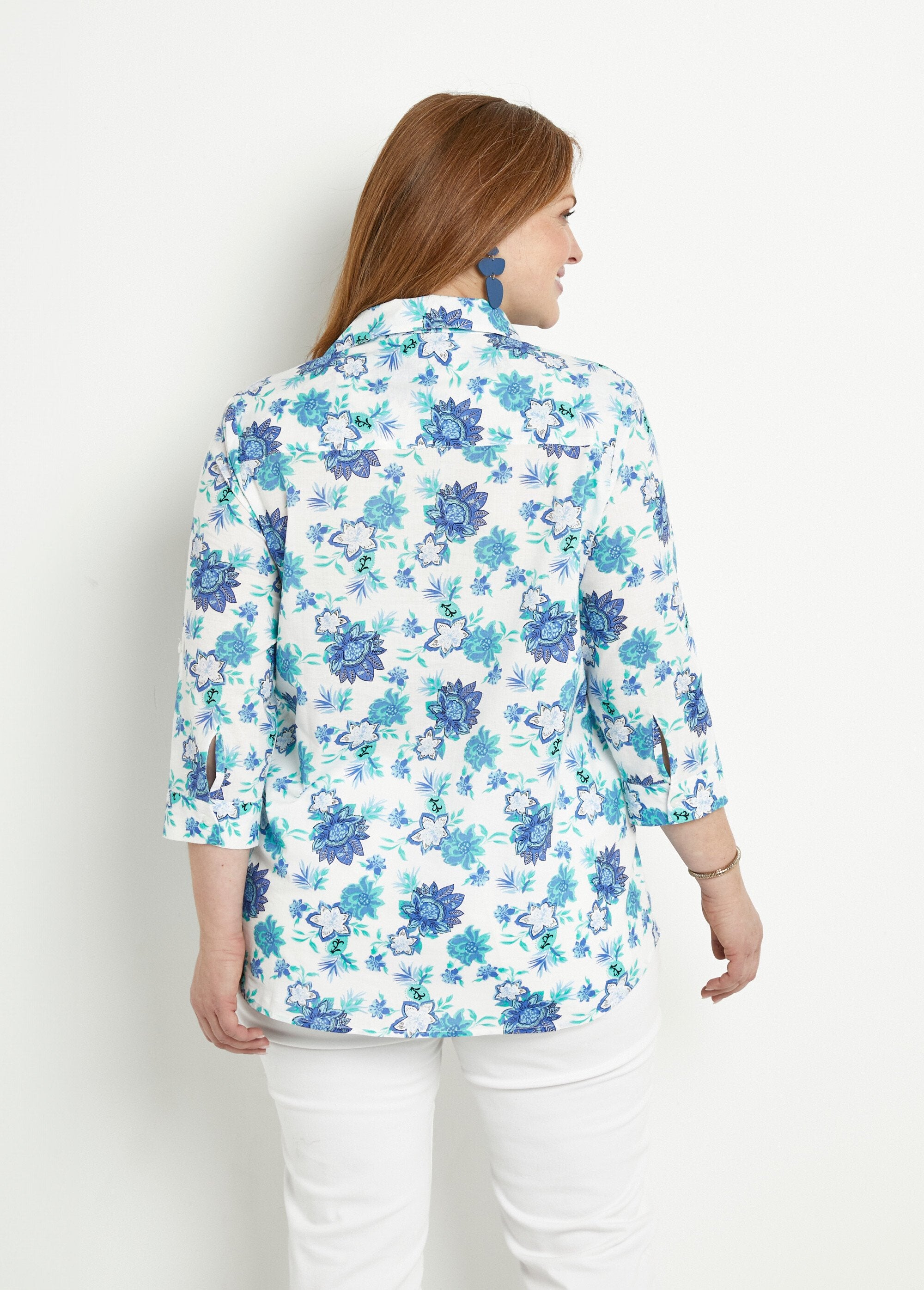 Camicetta_lunga_in_cotone_con_stampa_floreale_Imprime_bleu_DO1_curvy