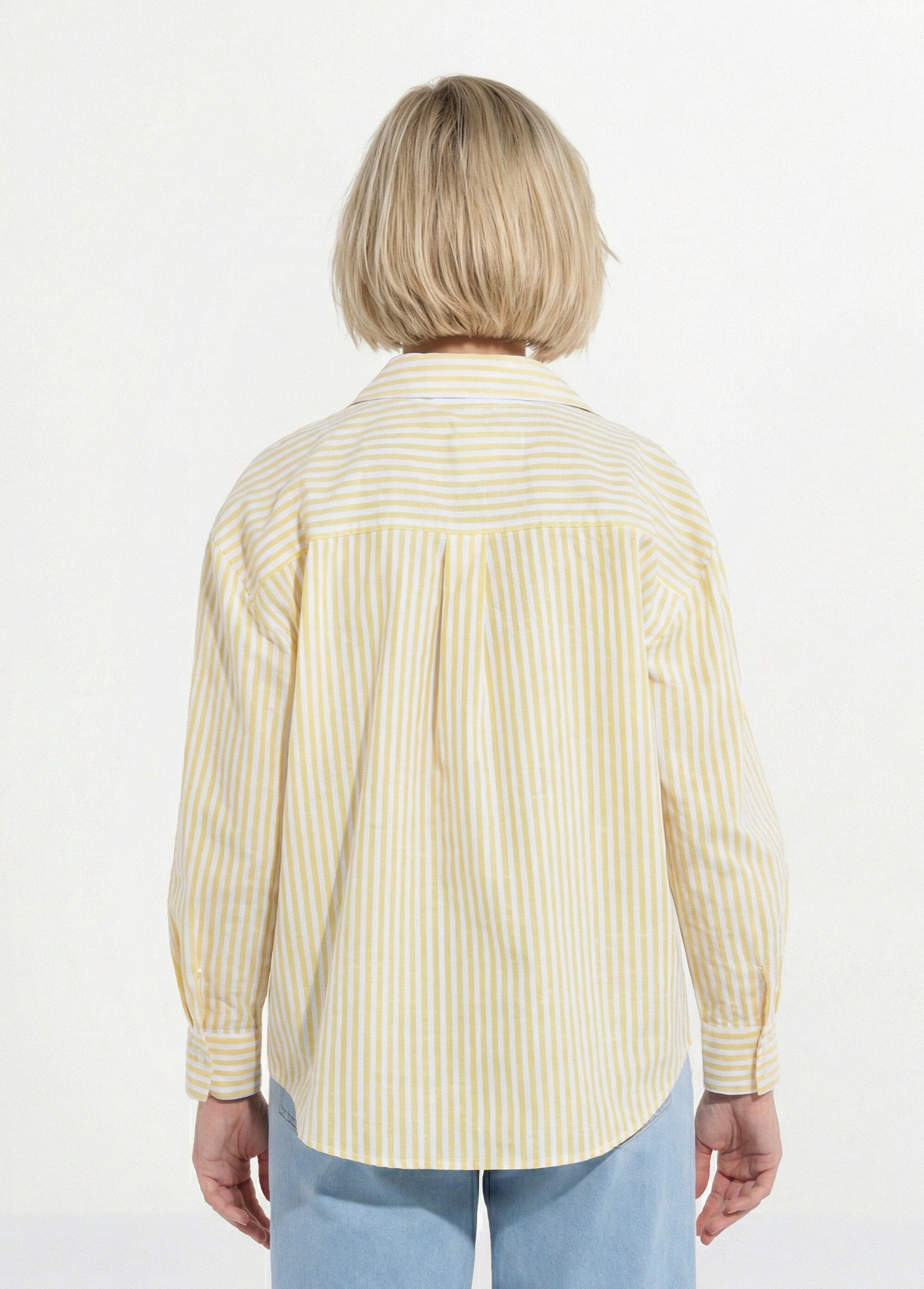 Camicetta_button-down_a_righe_con_filati_tinti,_maniche_lunghe_Jaune_et_blanc_DO1_slim