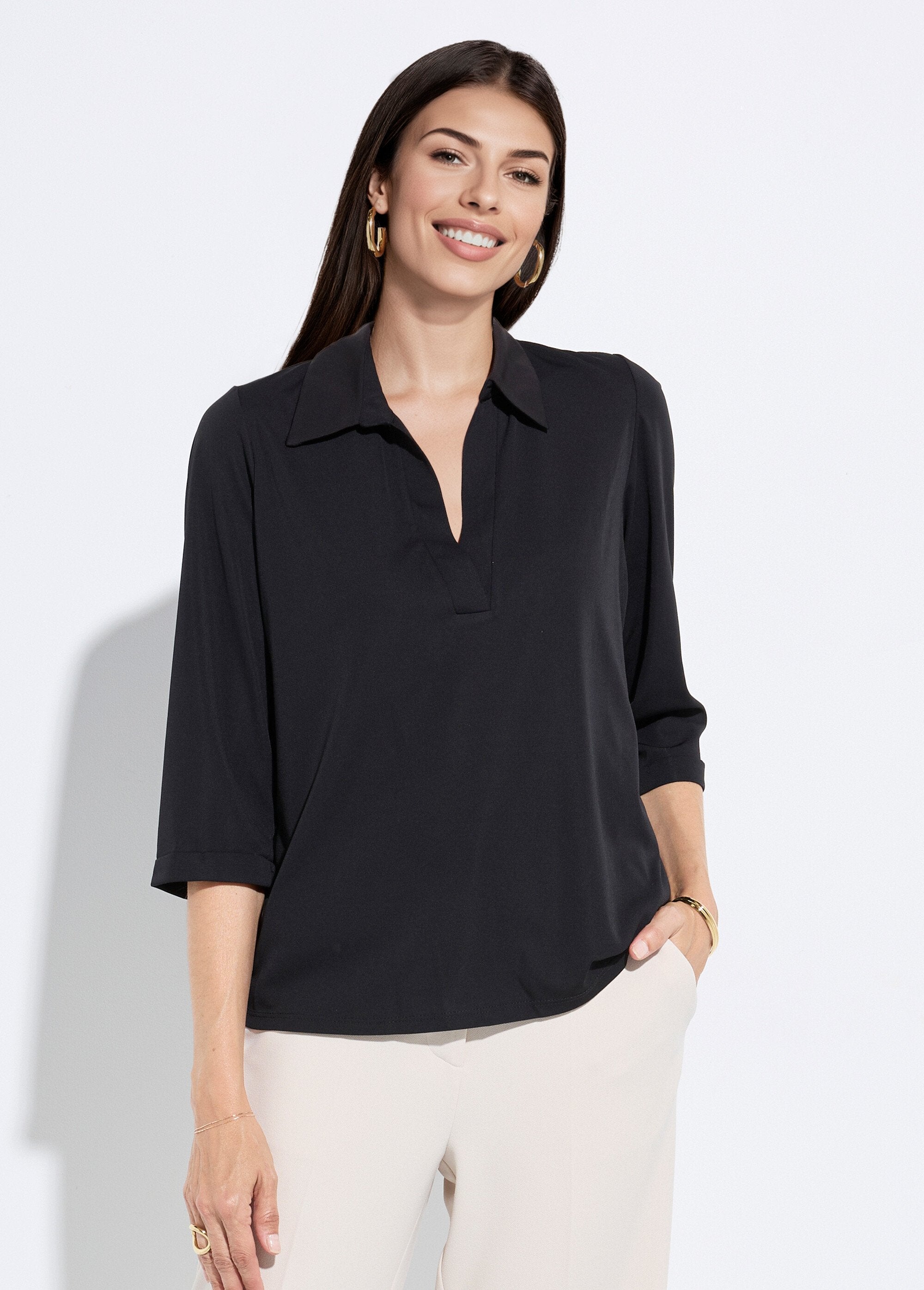 Chemisier_fluide_uni_avec_col_tailleur_Uni_noir_FA1_slim