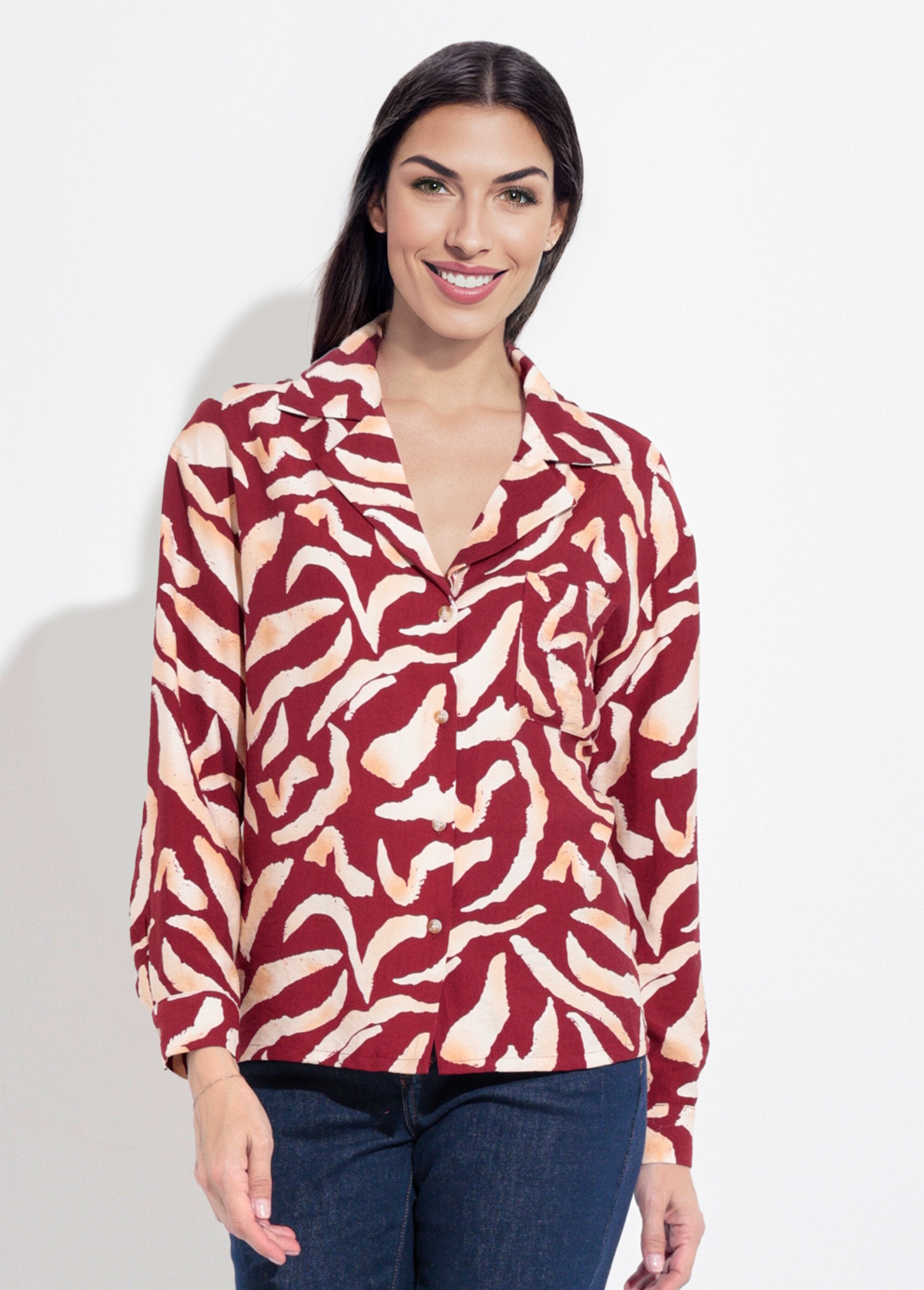 Camicia_con_stampa_grafica_e_colletto_sartoriale_Bordeaux_et_ecru_FA1_slim