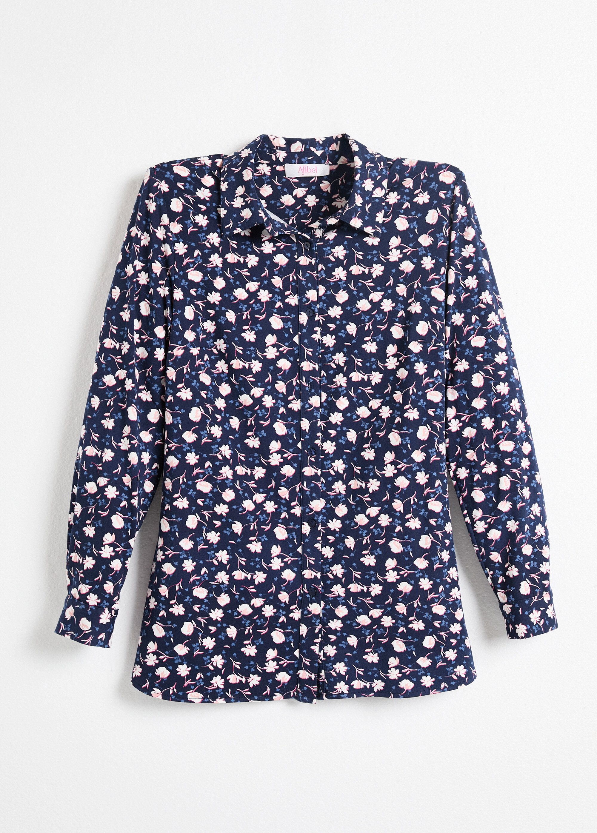 Camicetta_in_maglia_calda_con_stampa_floreale_Marine_et_blanc_AP1_slim