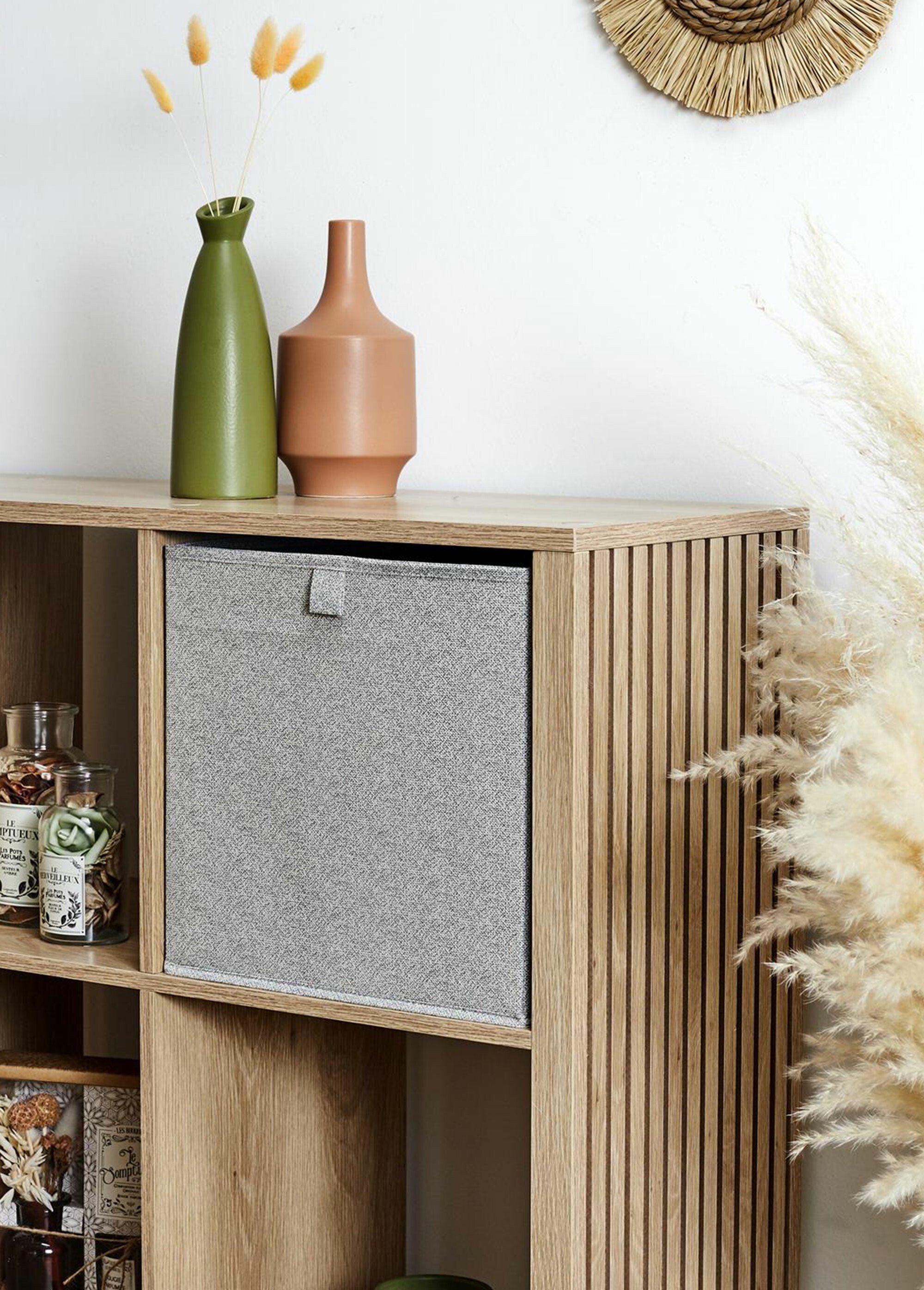 Cubo_portaoggetti_pieghevole,_tessuto_screziato_Gris_clair_SF1_slim