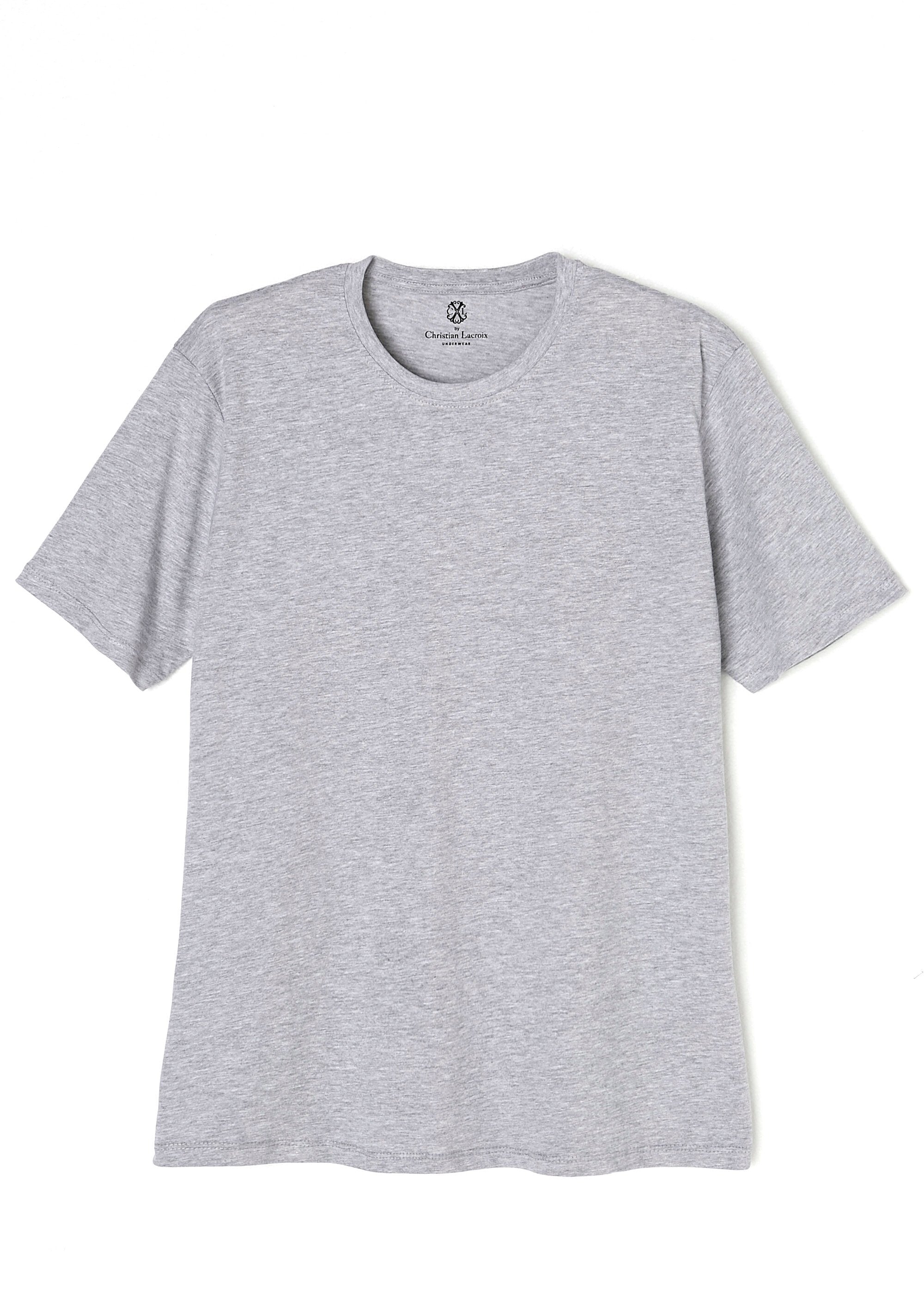 CXL_by_Christian_Lacroix®_-_T-shirt_in_puro_cotone_Gris_FA1_slim