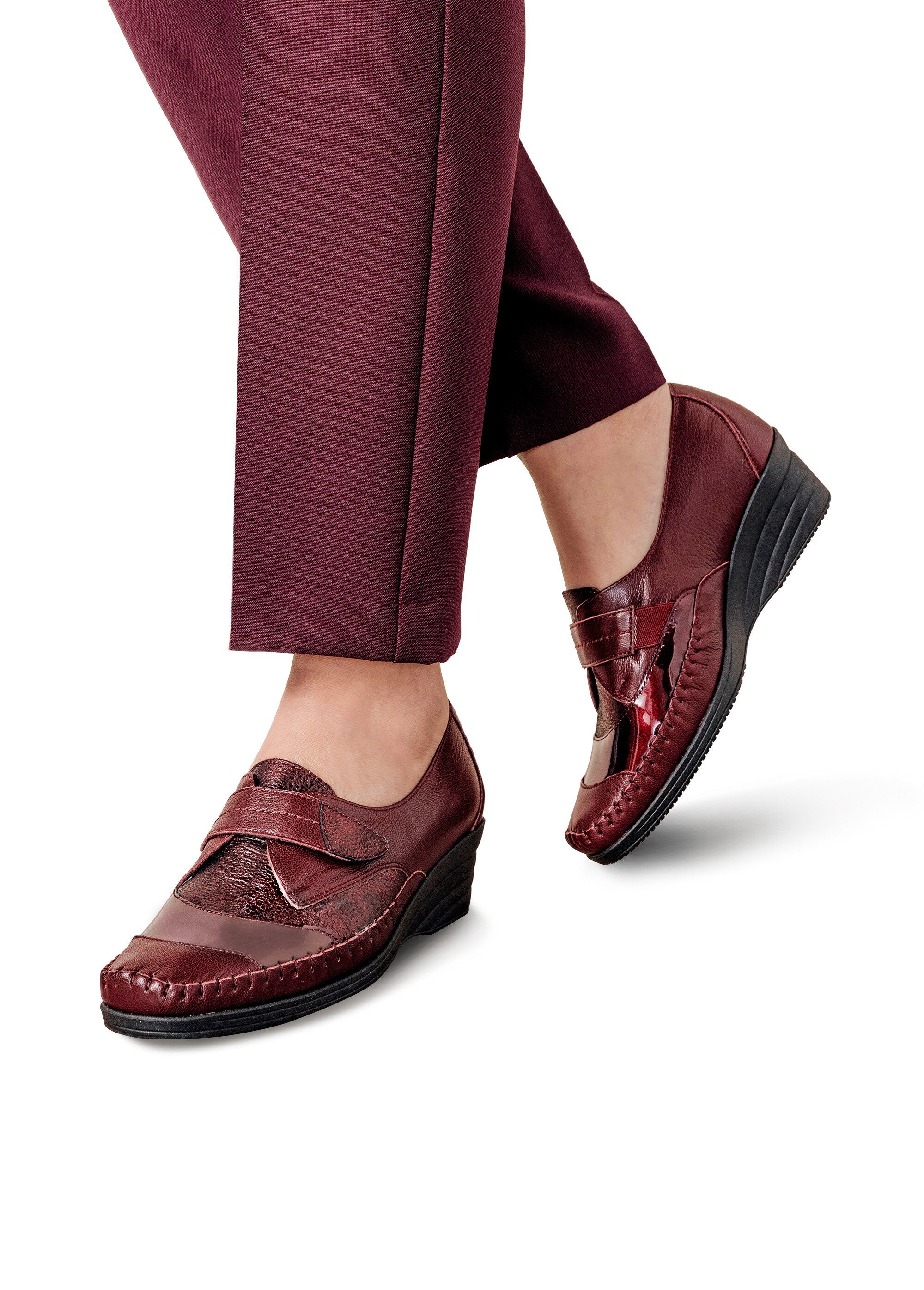 Derebiti_con_zeppa_in_velcro_di_larghezza_confortevole_Bordeaux_SF1_slim