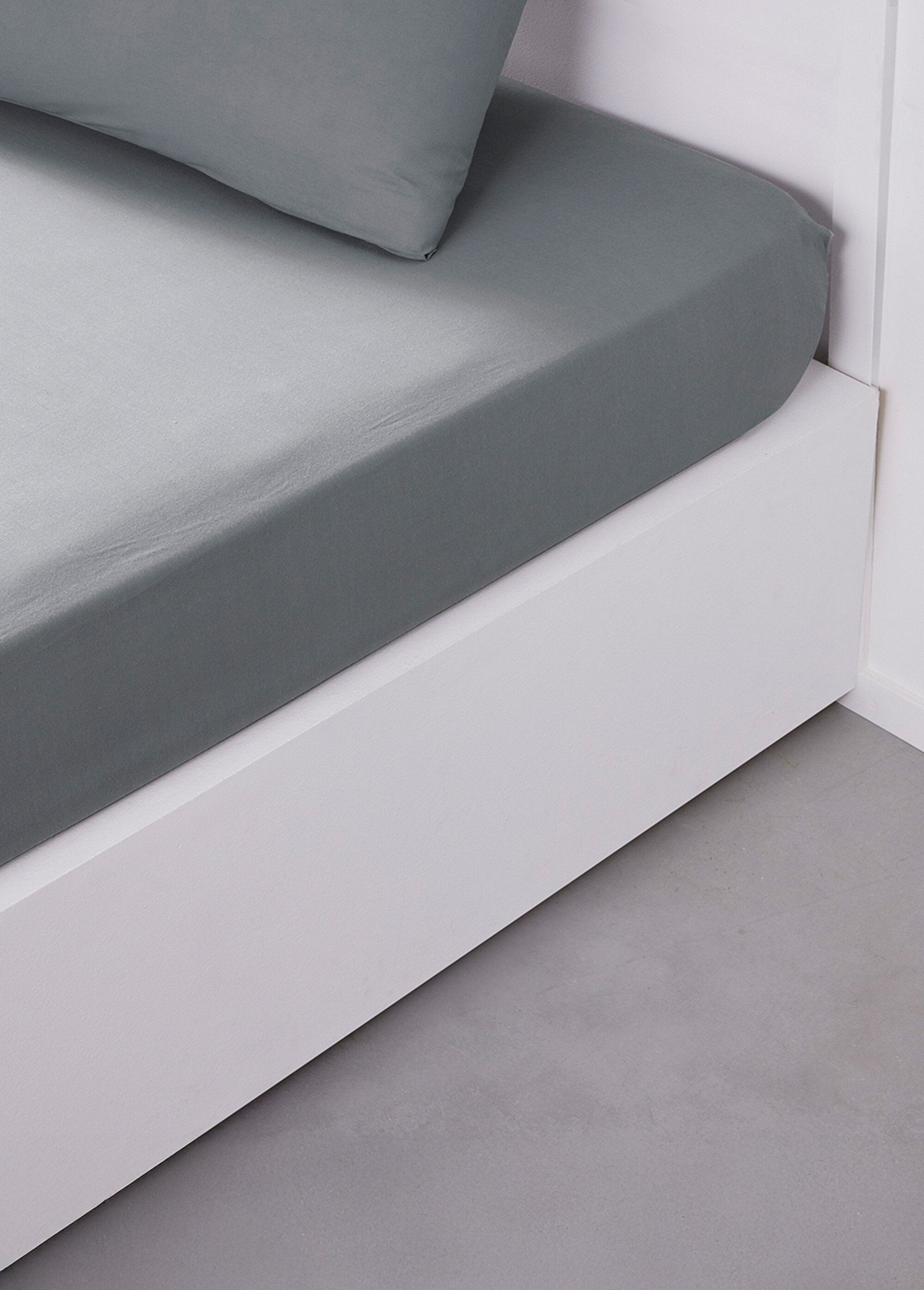 Drap_housse_pur_coton_qualité_supérieure_Gris_DE1_slim