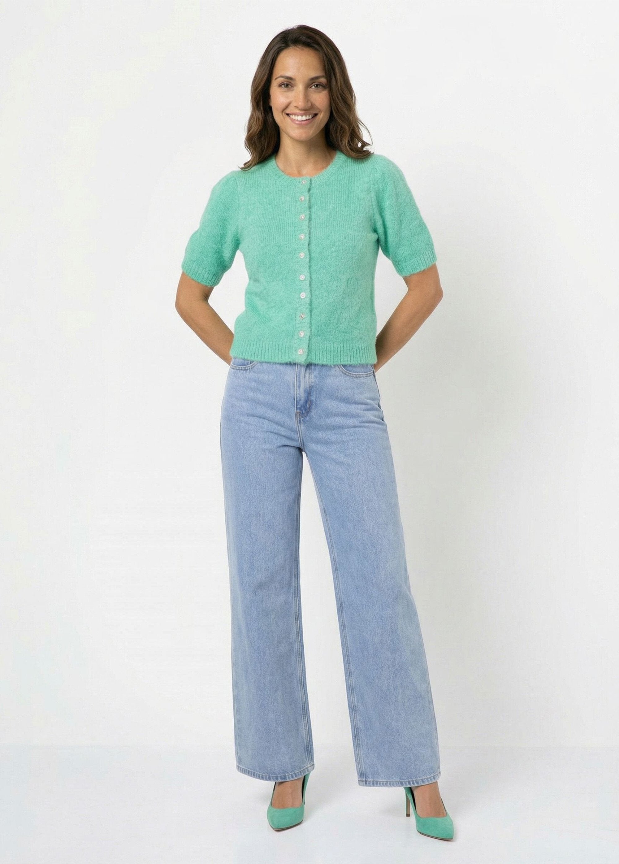 Cardigan_in_lana_a_maniche_corte_Vert_d_eau_SF1_slim