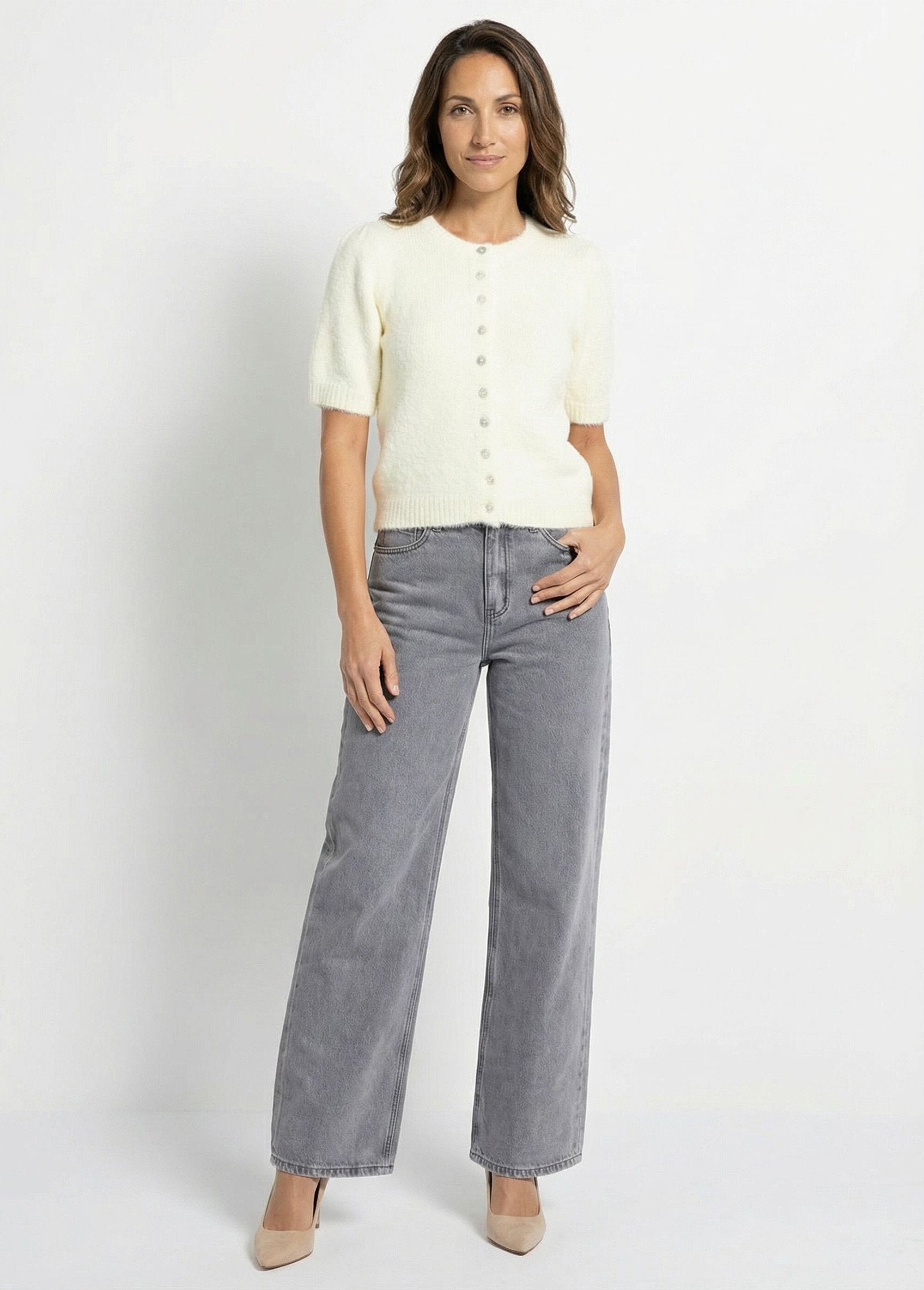 Cardigan_in_lana_a_maniche_corte_Jaune_SF1_slim