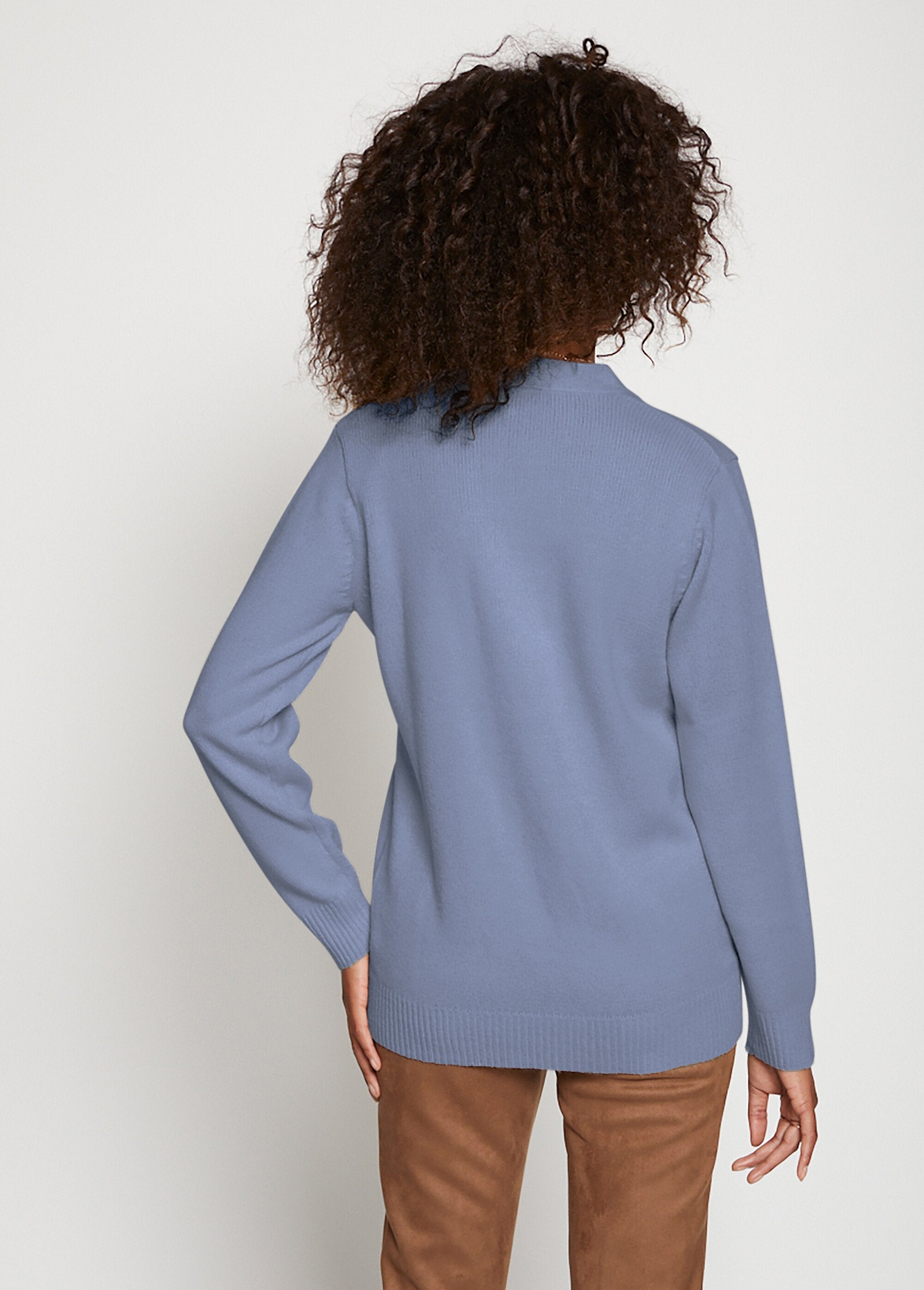 Cardigan_abbottonato_in_maglia_spessa_BLU_DO1_slim