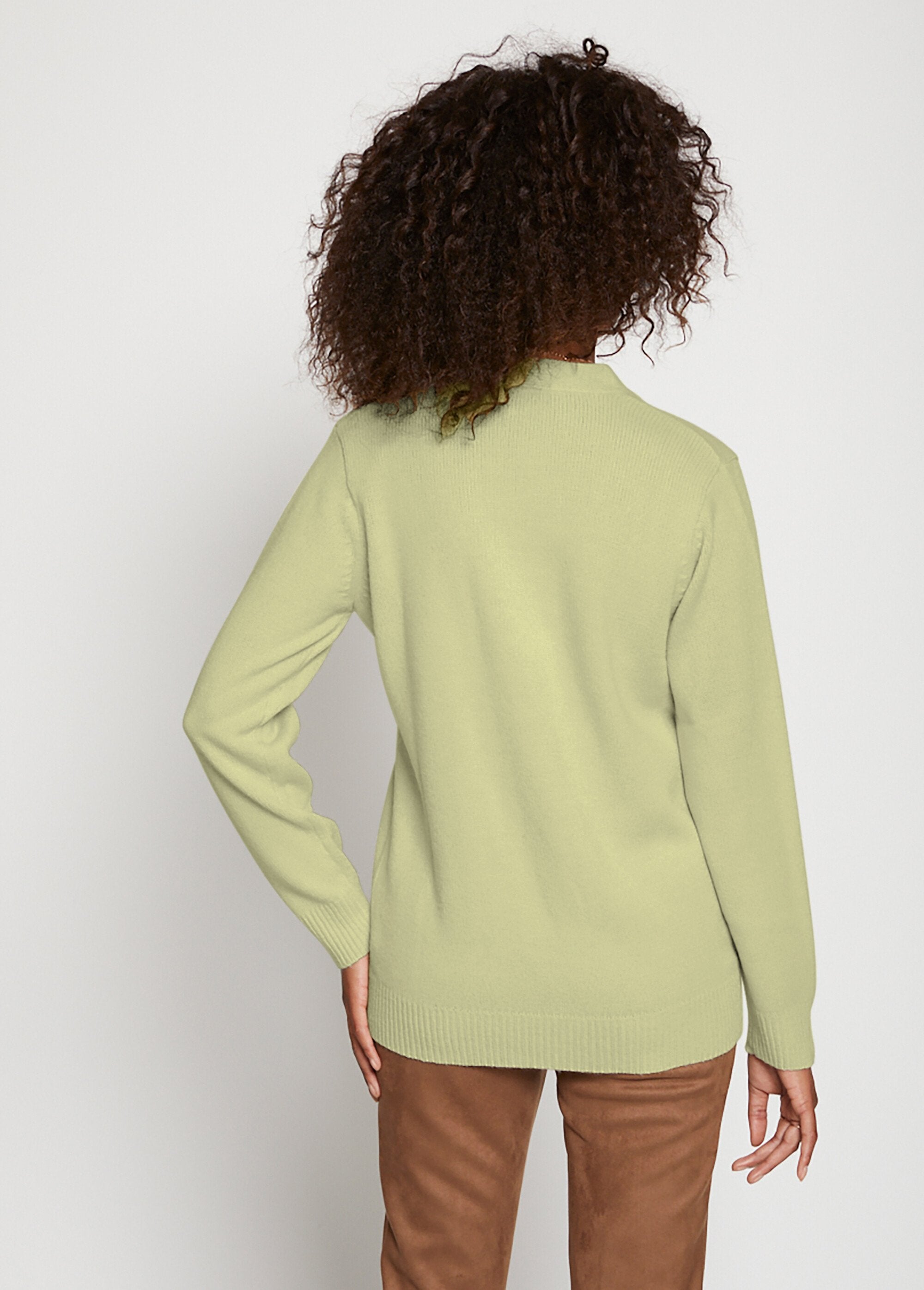 Cardigan_abbottonato_in_maglia_spessa_Verde_lime_DO1_slim