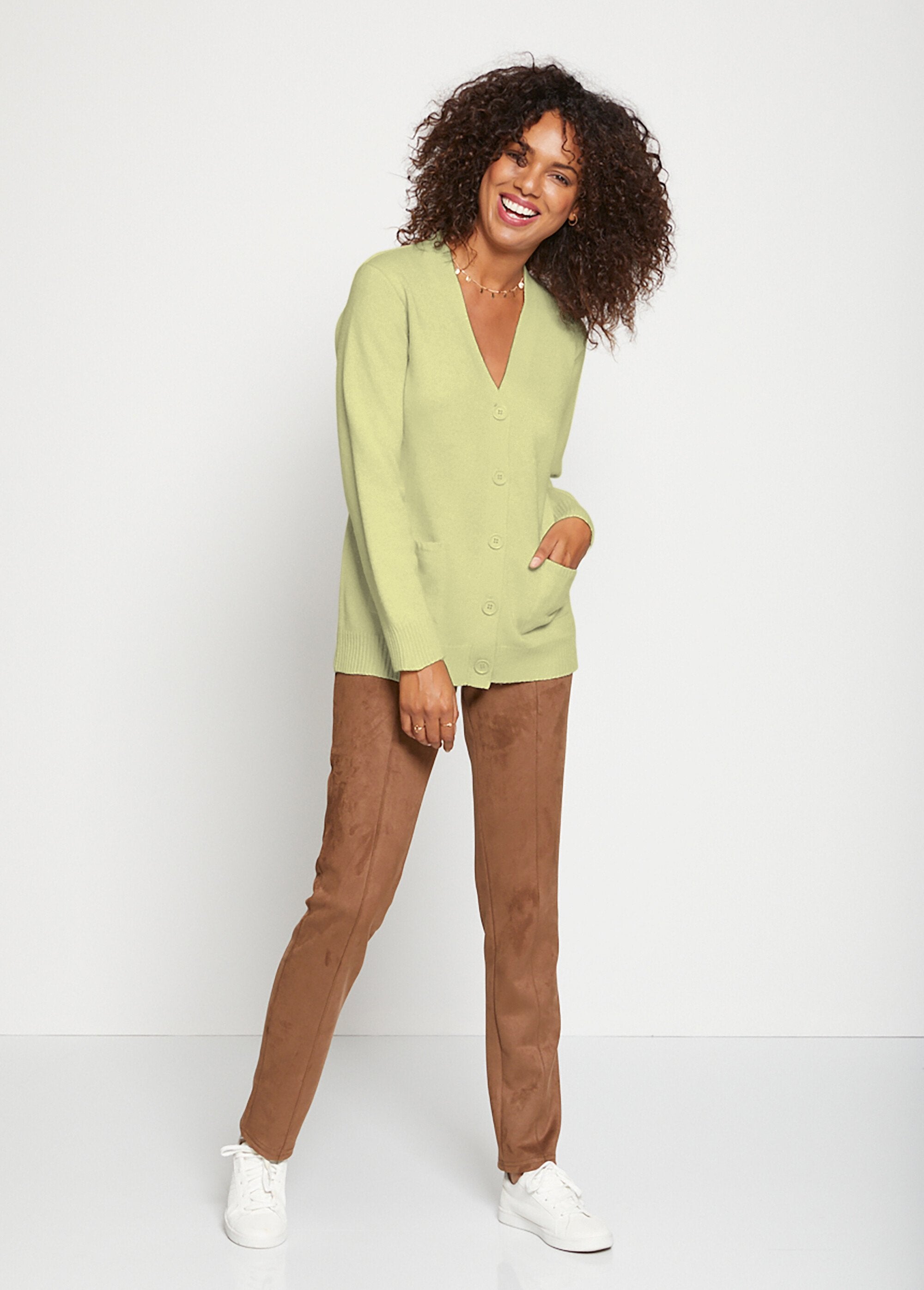 Cardigan_abbottonato_in_maglia_spessa_Verde_lime_SF1_slim