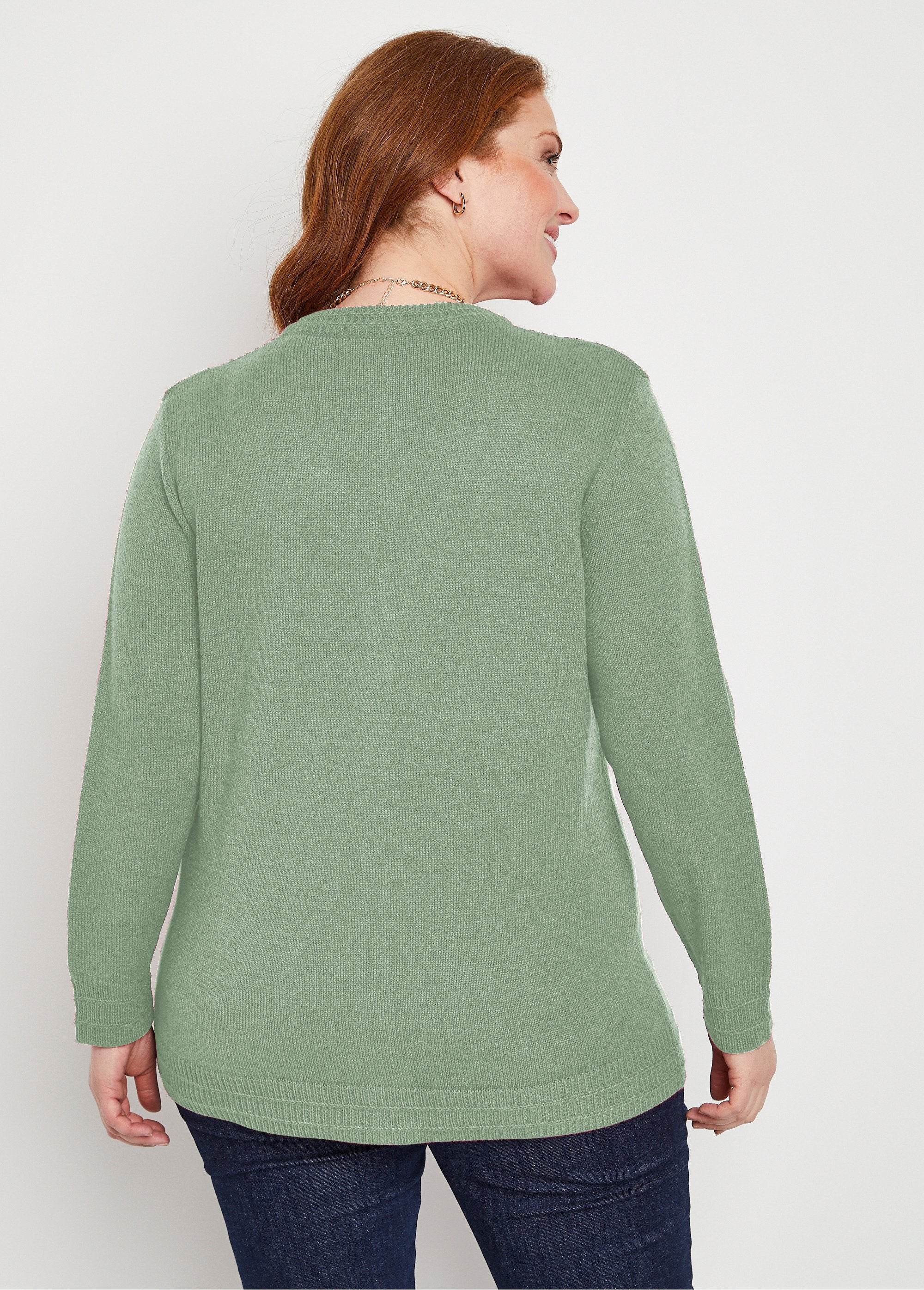 Cardigan_a_maniche_lunghe_con_bottoni_Verde_DO1_curvy