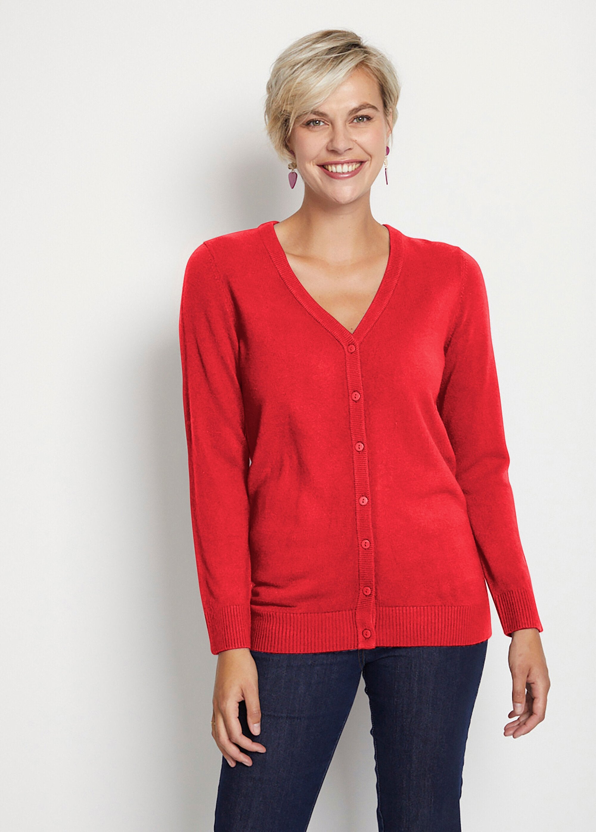 Cardigan_abbottonato_di_media_lunghezza_in_morbida_maglia_ROSSO_FA1_slim