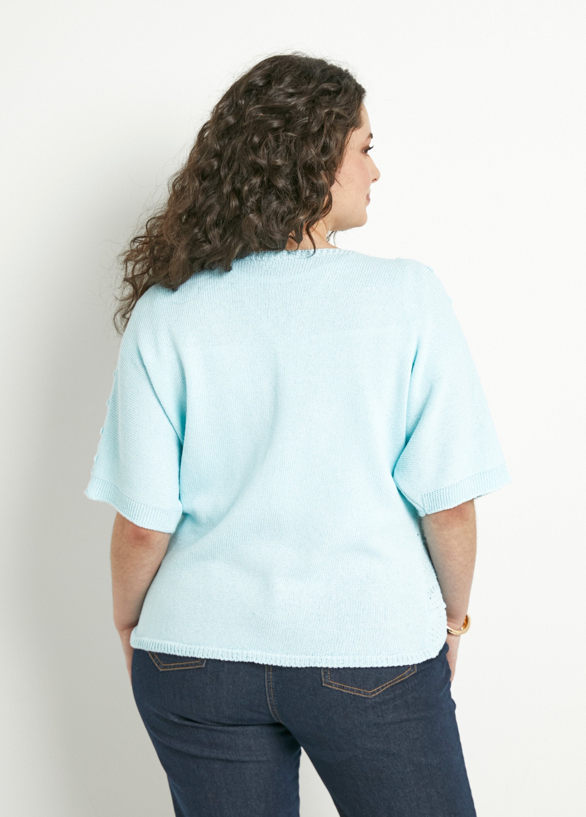 Cardigan_traforato_a_maniche_corte_con_scollo_a_V_e_chiusura_a_cravatta_Aqua_DO1_curvy