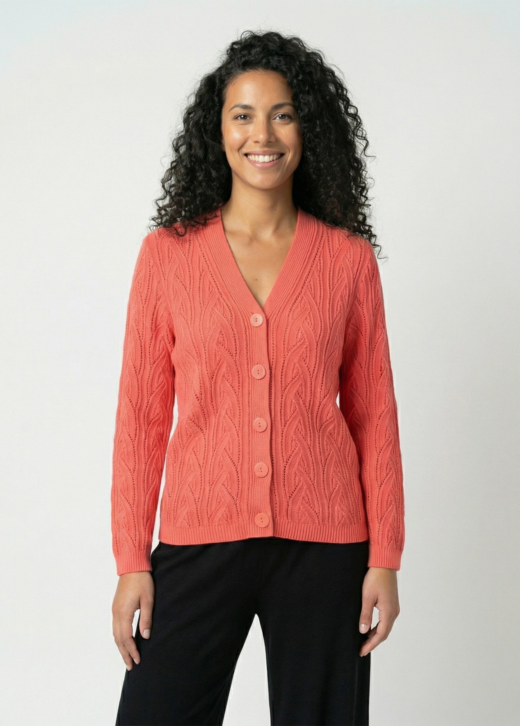 Cardigan_corto_traforato_con_bottoni_Corail_FA1_slim
