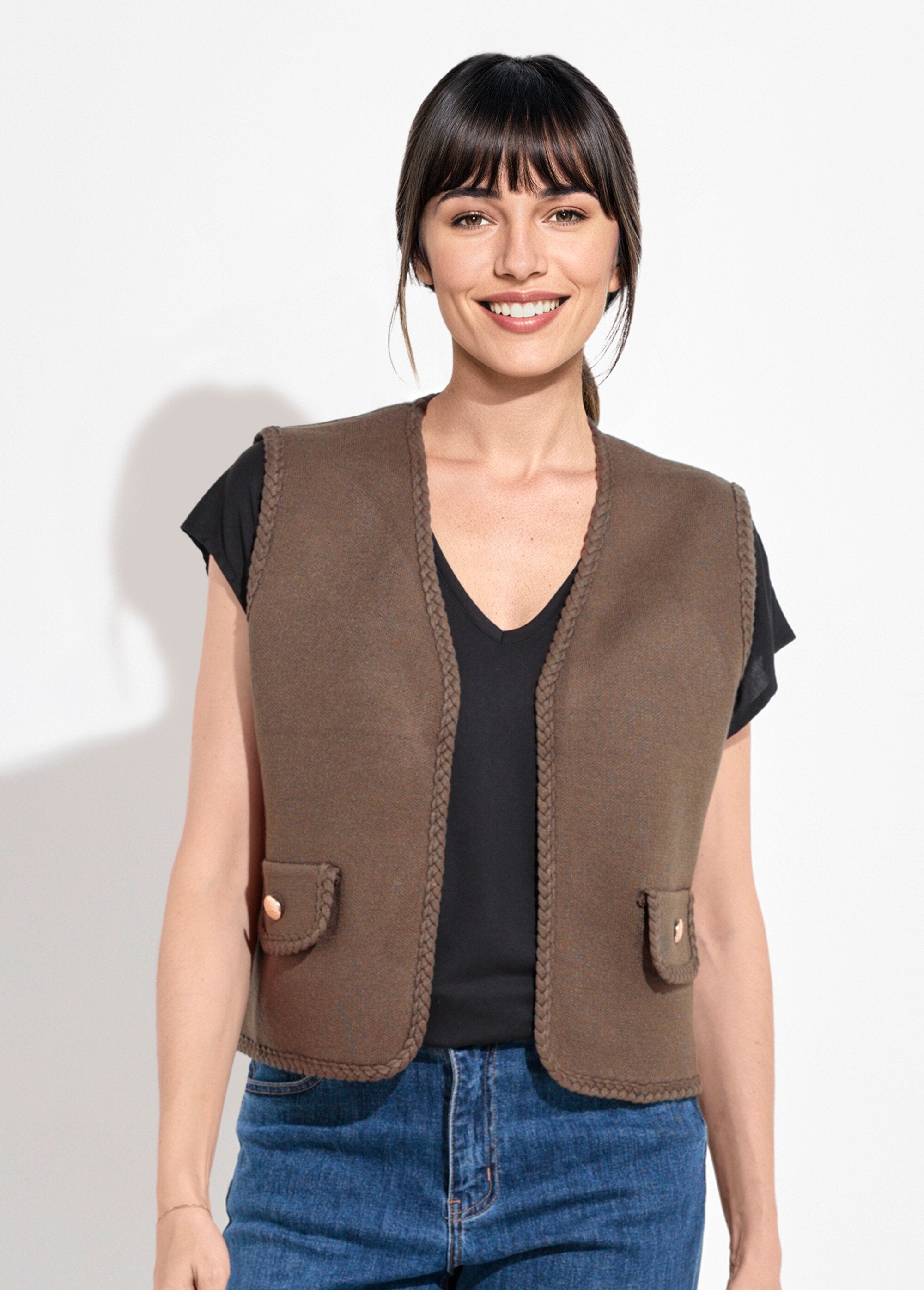 Cardigan_spesso_senza_maniche_con_dettagli_a_treccia_Kaki_FA1_slim