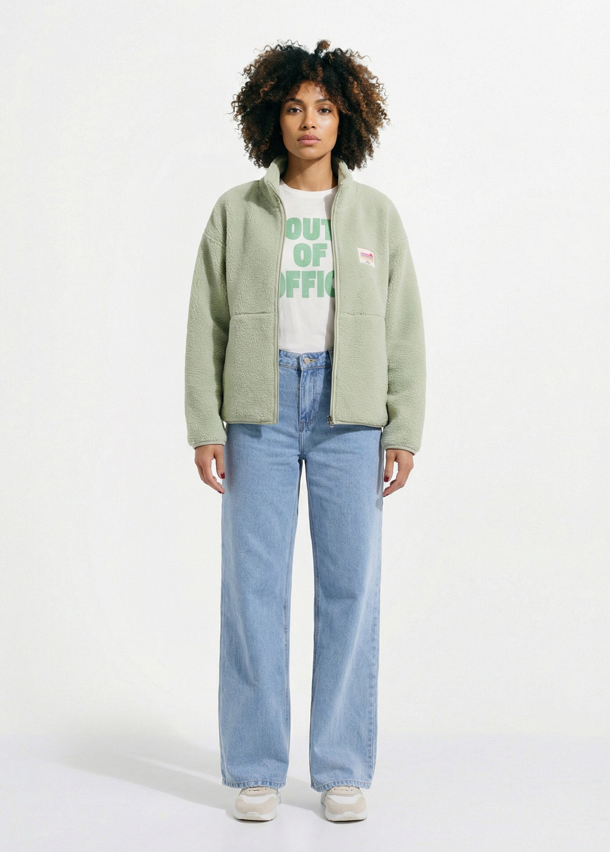 Gilet_in_caldo_pile_con_cerniera_e_collo_alto_Vert_amande_SF1_slim