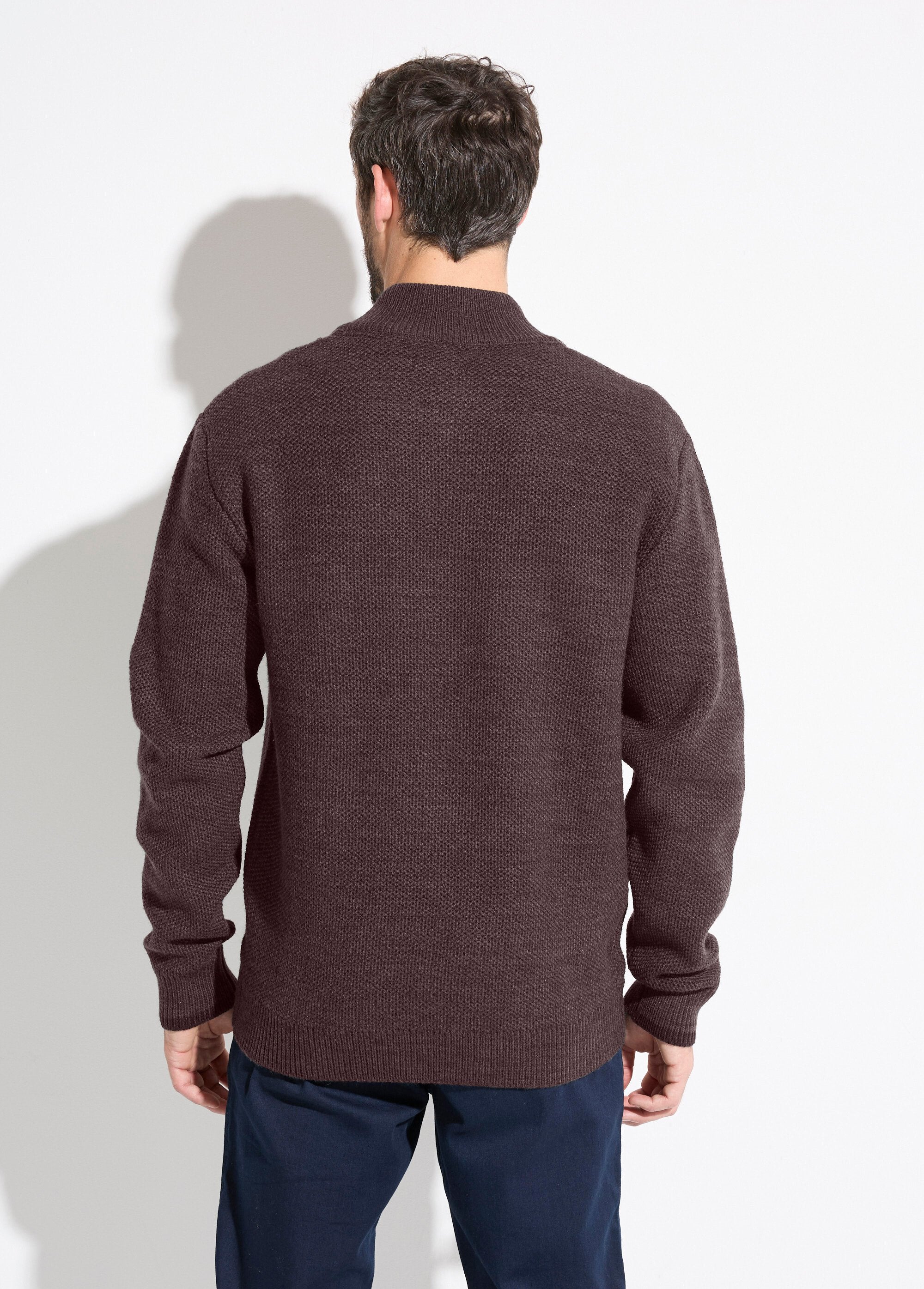 Cardigan_con_cerniera_e_collo_alto_in_maglia_di_lana_screziata_Marron_DO1_slim