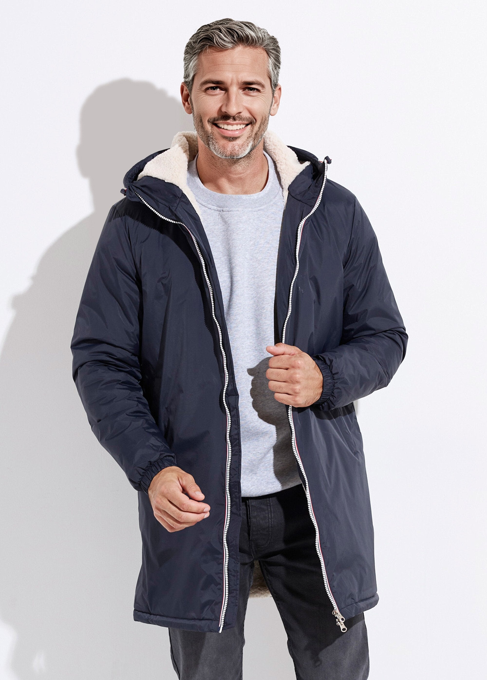 Parka_lungo,_caldo_e_foderato_in_tessuto_idrorepellente_Marine_et_ecru_FA1_slim