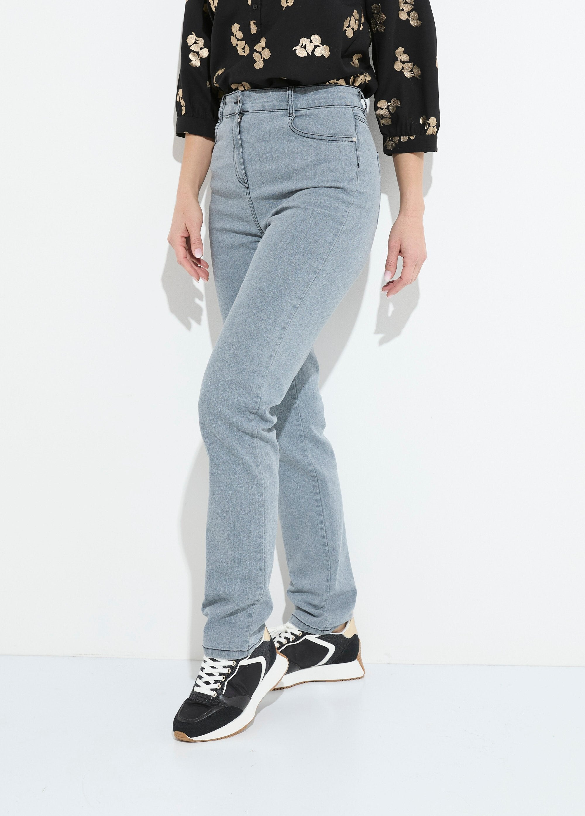 Jeans_5_tasche_in_cotone_elasticizzato_con_cintura_in_vita_Gris_FA1_slim
