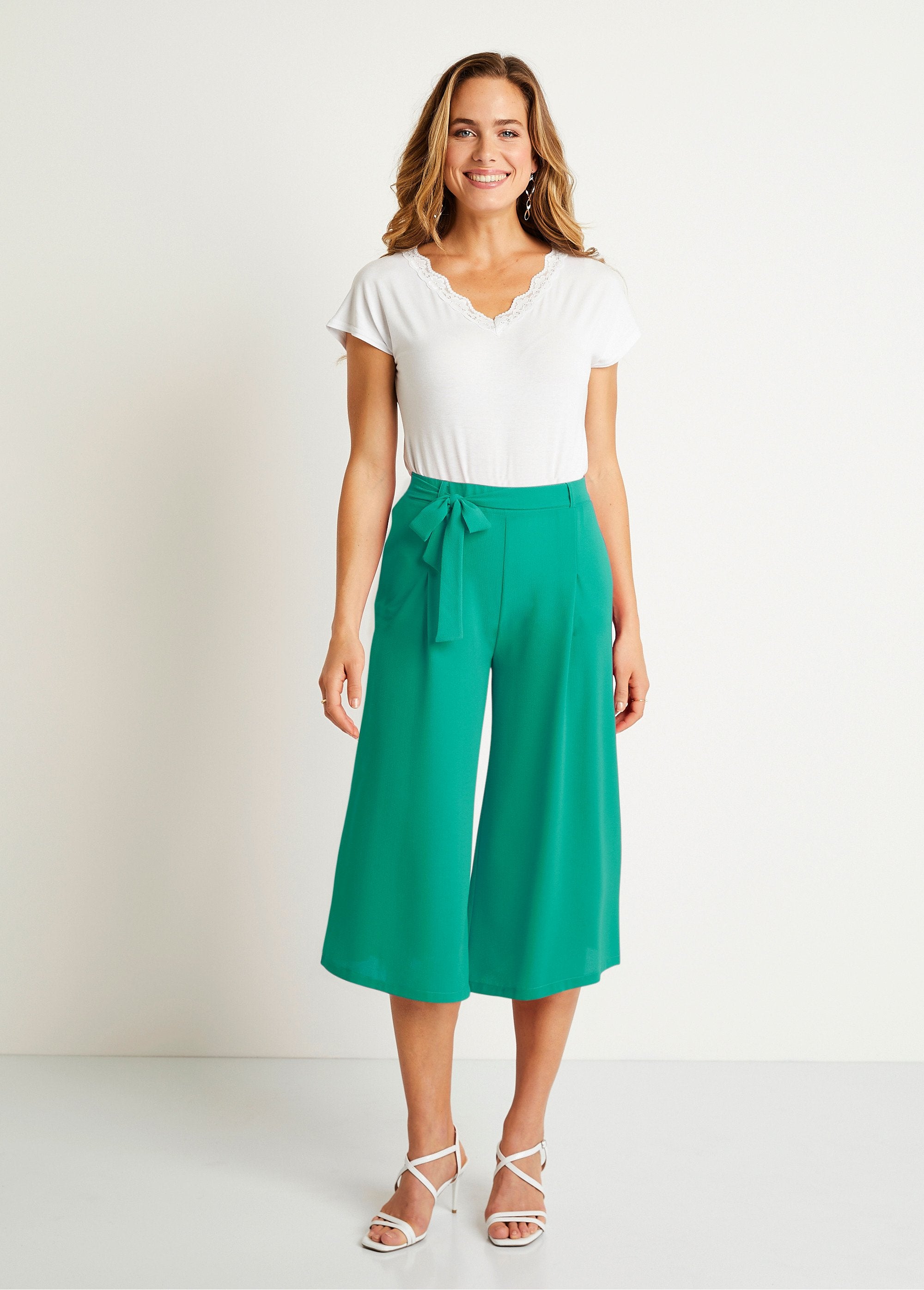 Culottes_lunghi_con_elastico_in_vita_Verde_semplice_SF1_slim