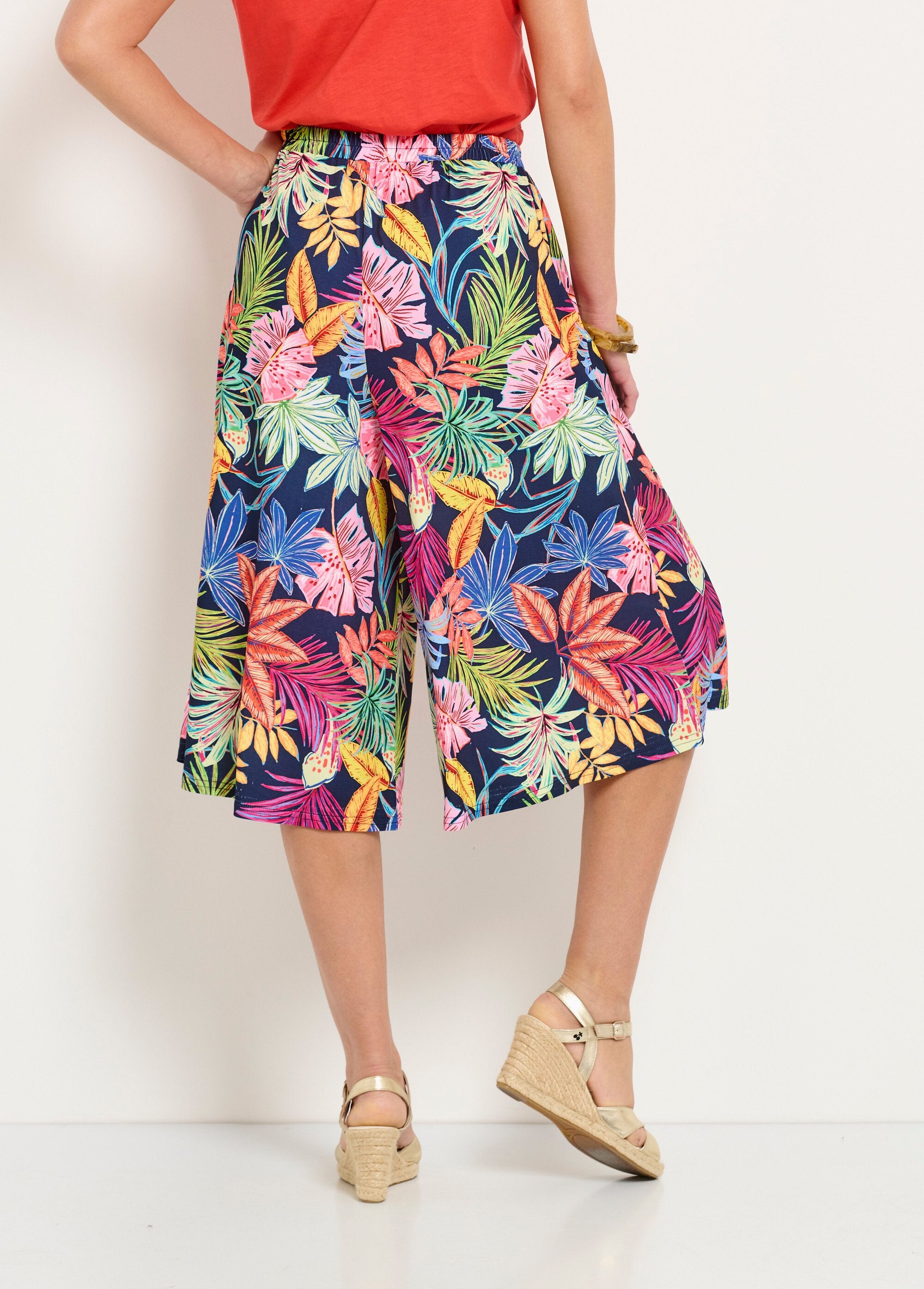 Culottes_con_stampa_a_foglie_ed_elastico_in_vita_Marine_et_rose_DO1_slim