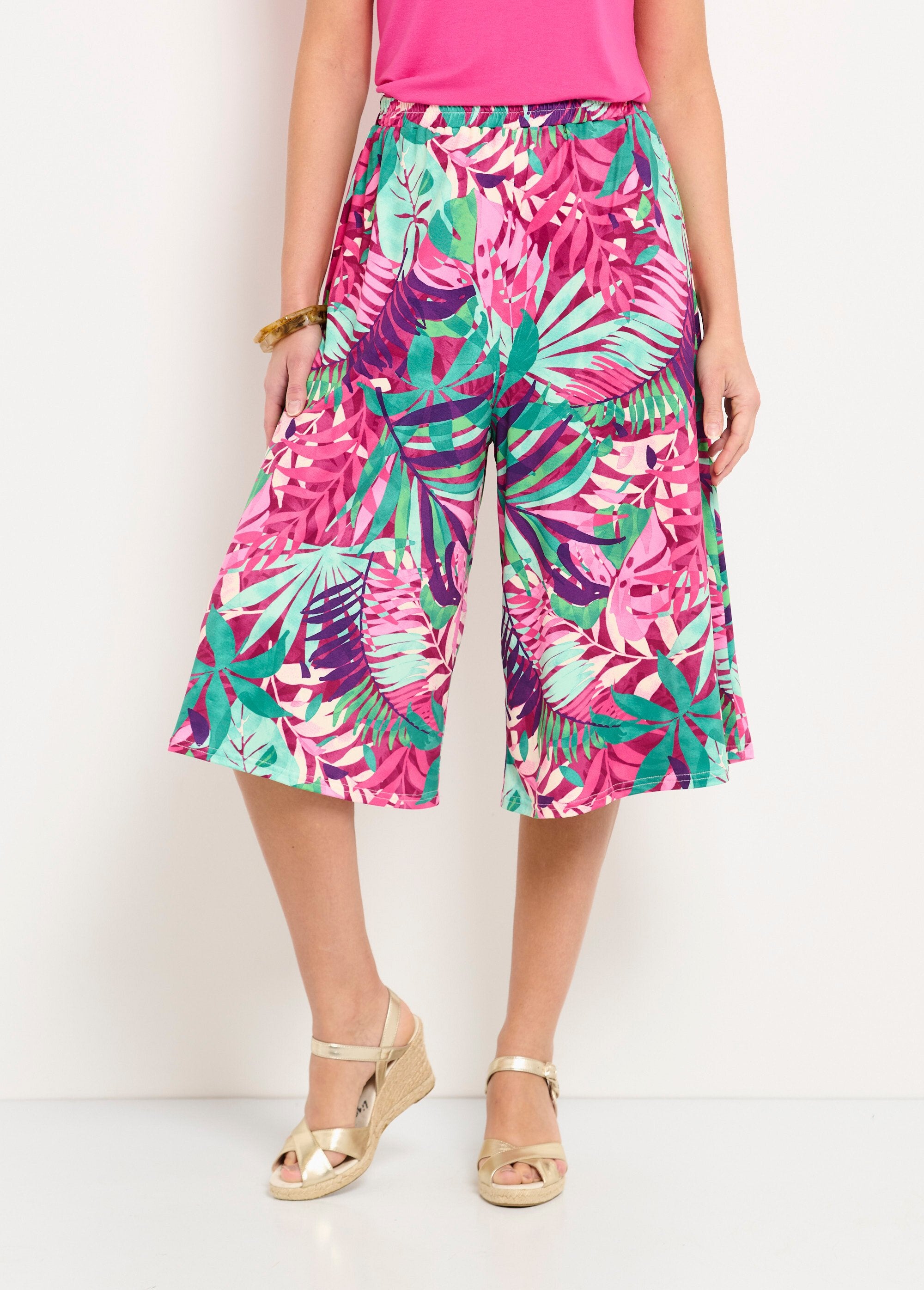 Culottes_con_stampa_tropicale_ed_elastico_in_vita_Multicolore_FA1_slim