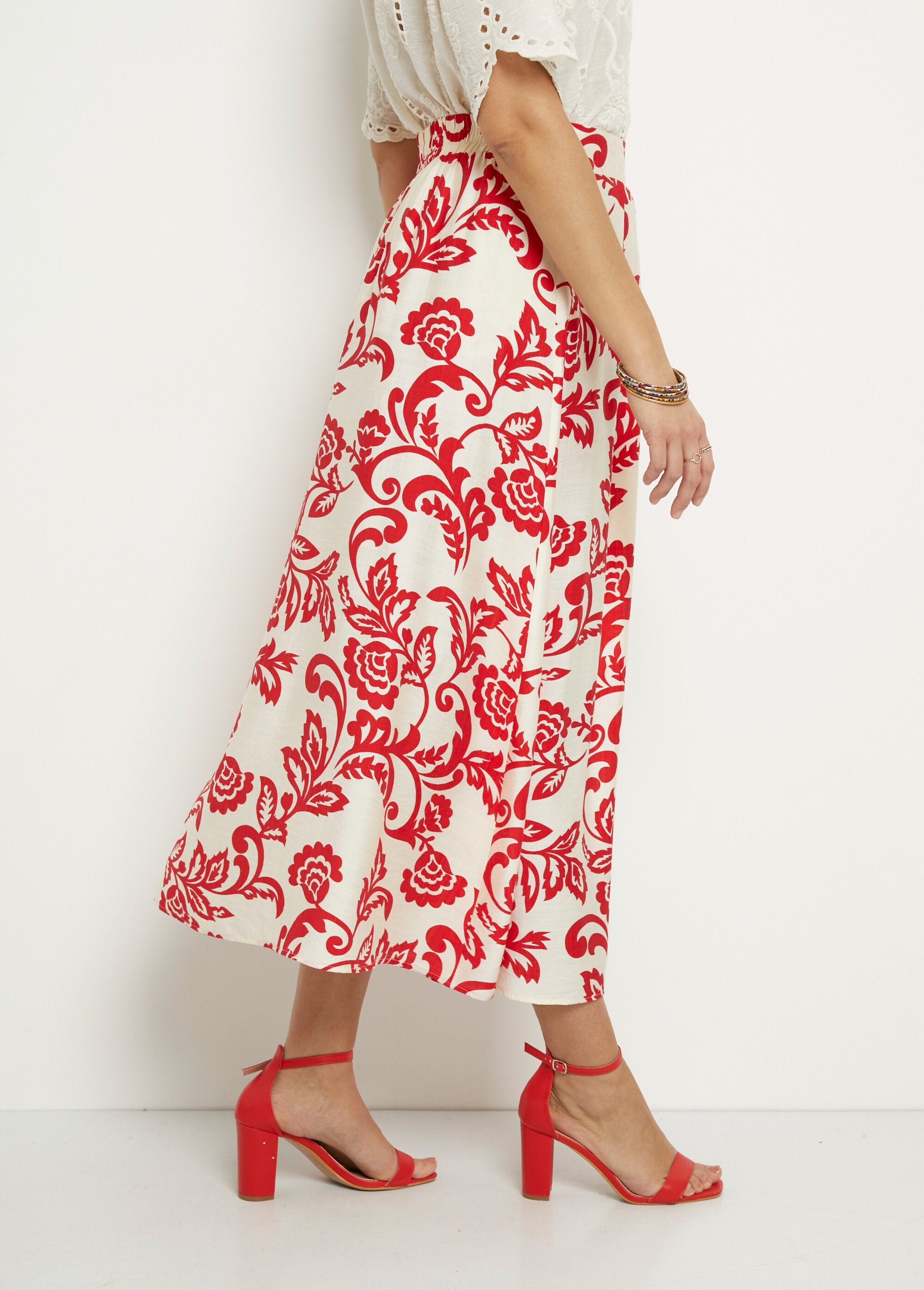 Gonna_lunga_e_svasata_con_stampa_di_fogliame_Rouge_et_ecru_DR1_slim