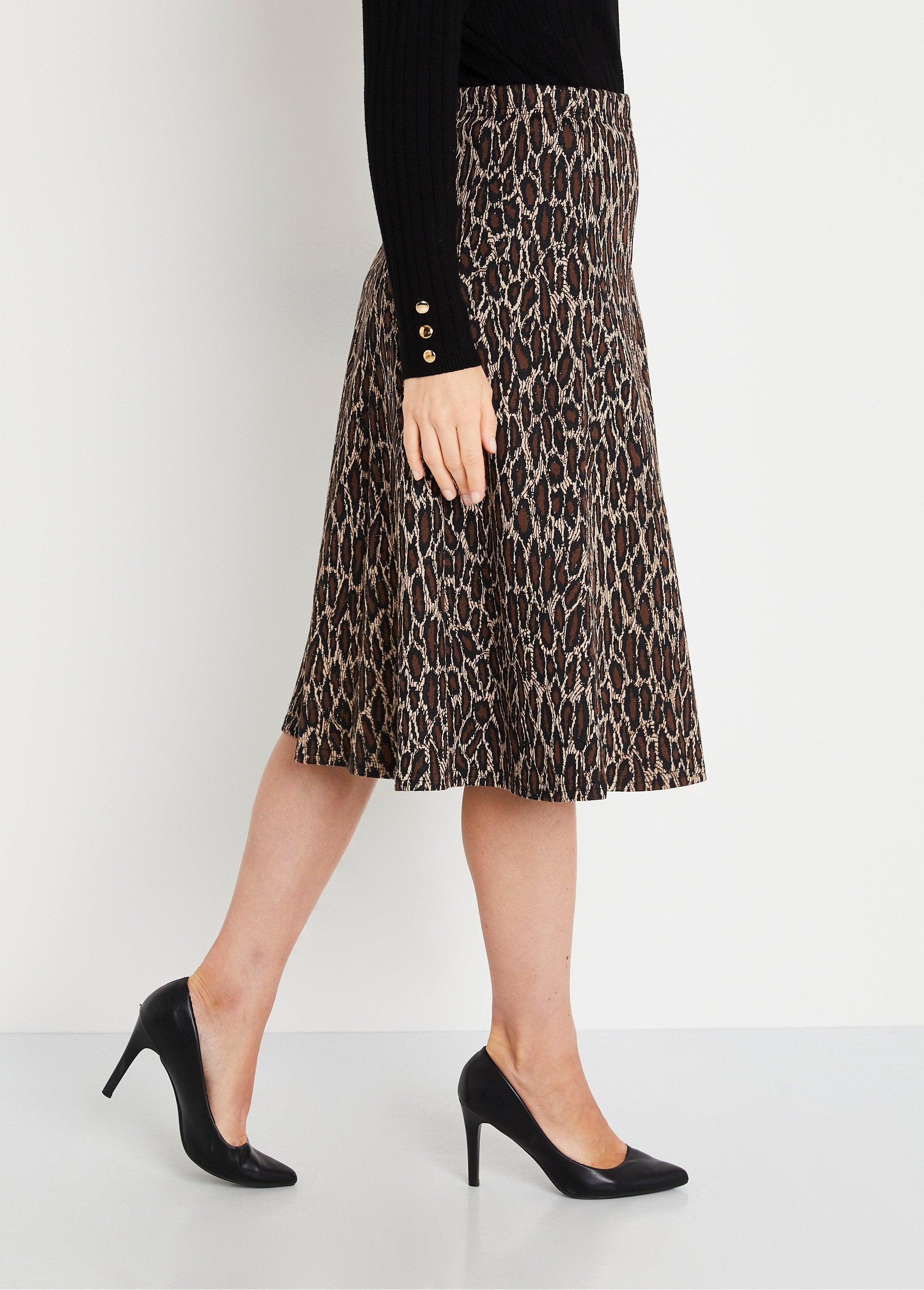 Jupe_longue_évasée_maille_jacquard_Marron_leopard_DR1_slim