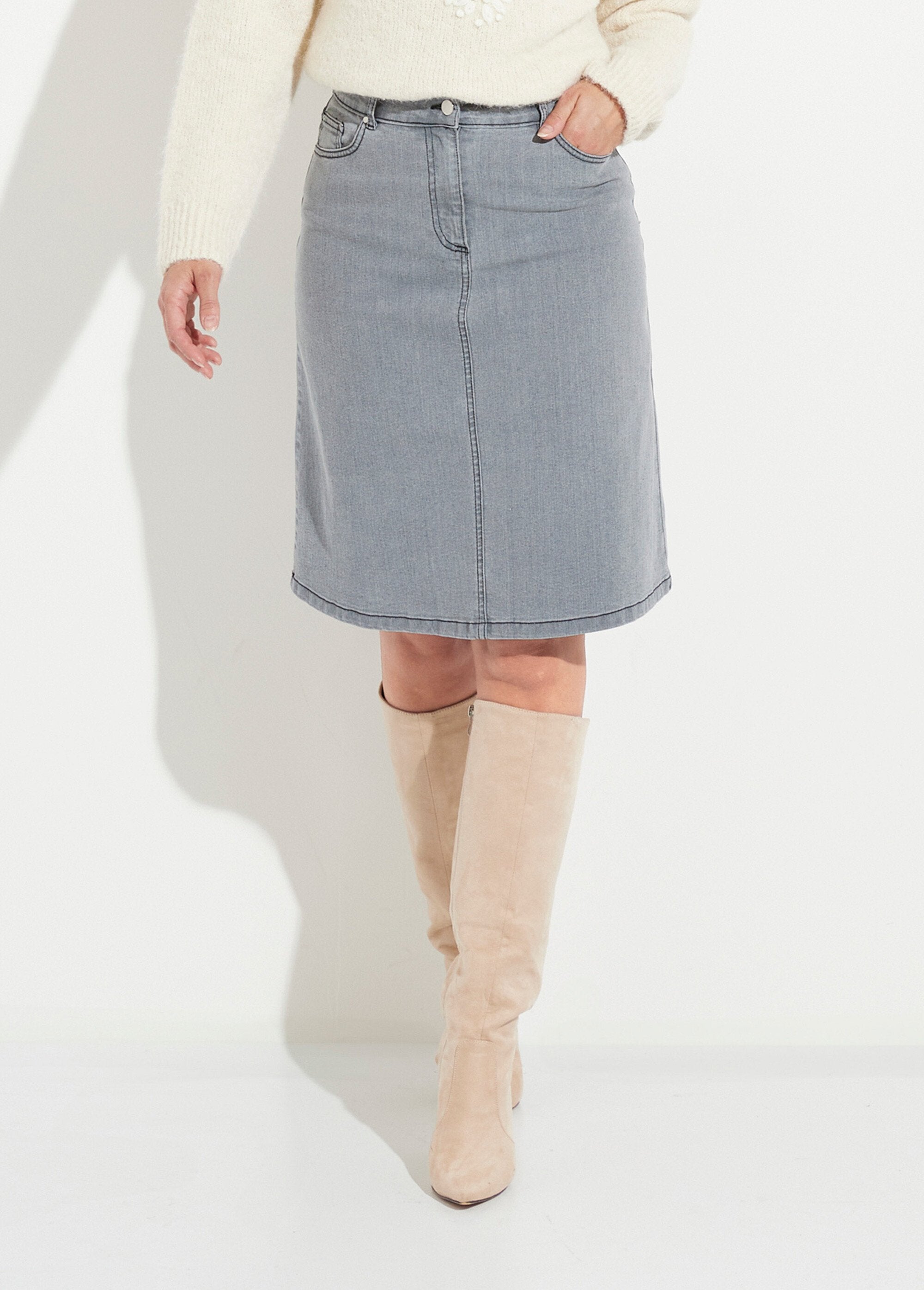 Gonna_a_ruota_in_denim_elasticizzato_Gris_FA1_slim