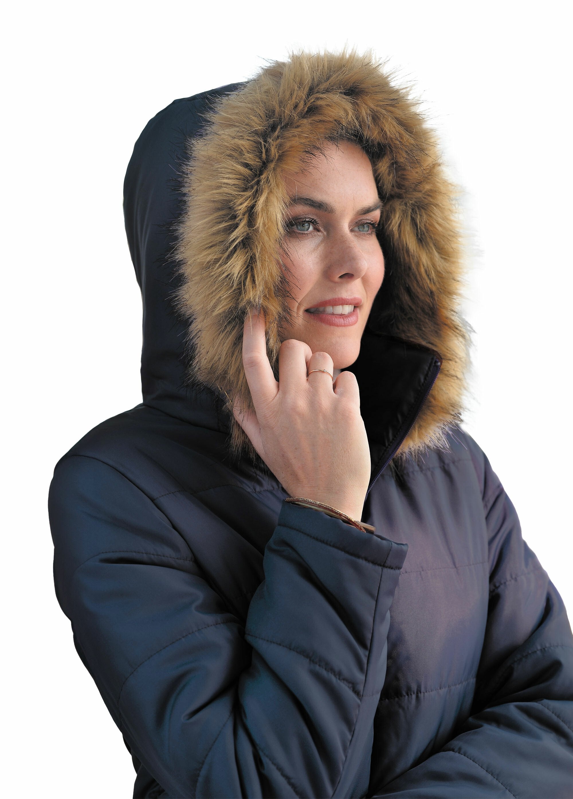 Parka_trapuntato_con_cappuccio_in_pelliccia_Marine_DE1_slim