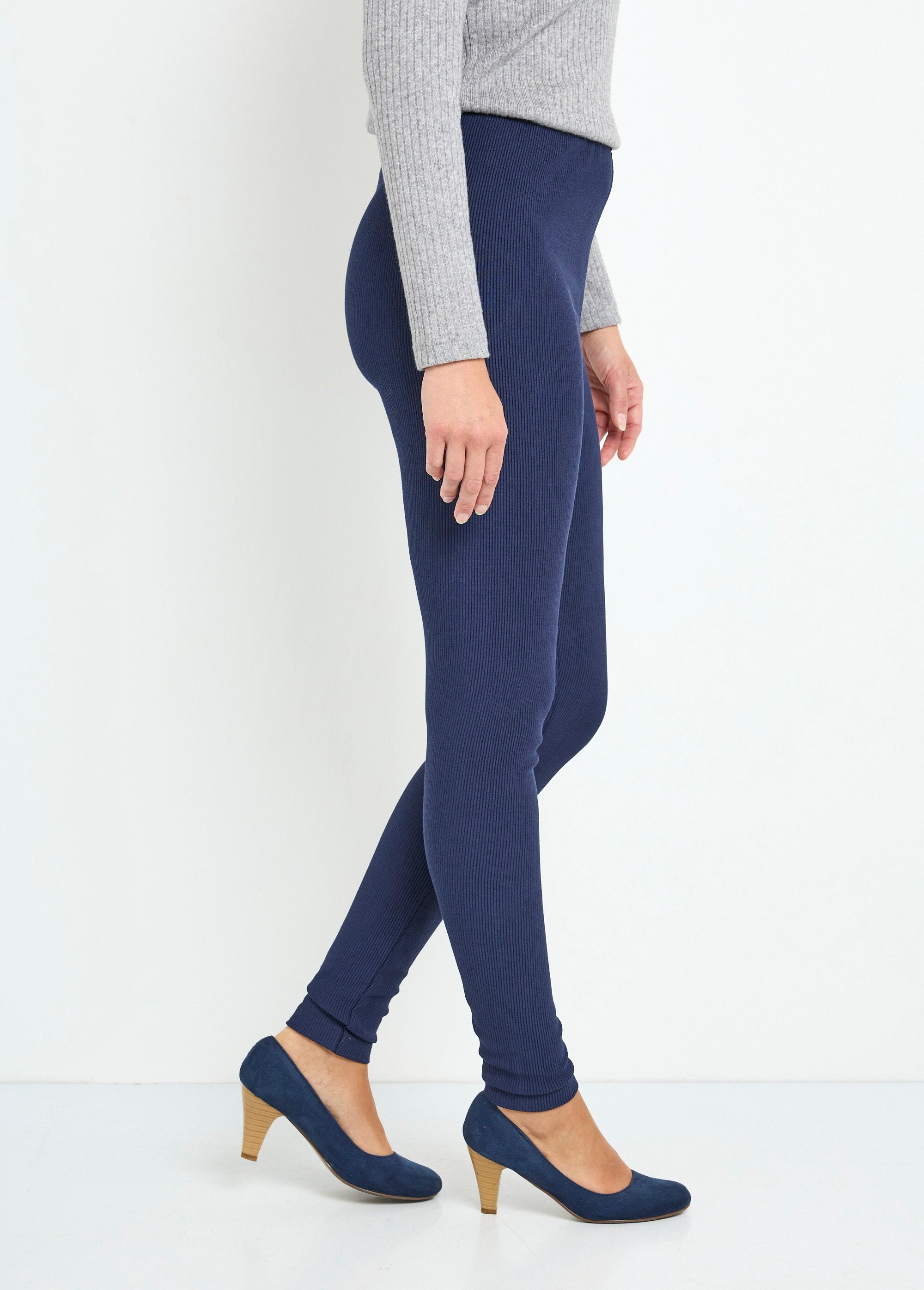 Leggings_a_coste_con_elastico_in_vita_Marine_DR1_slim