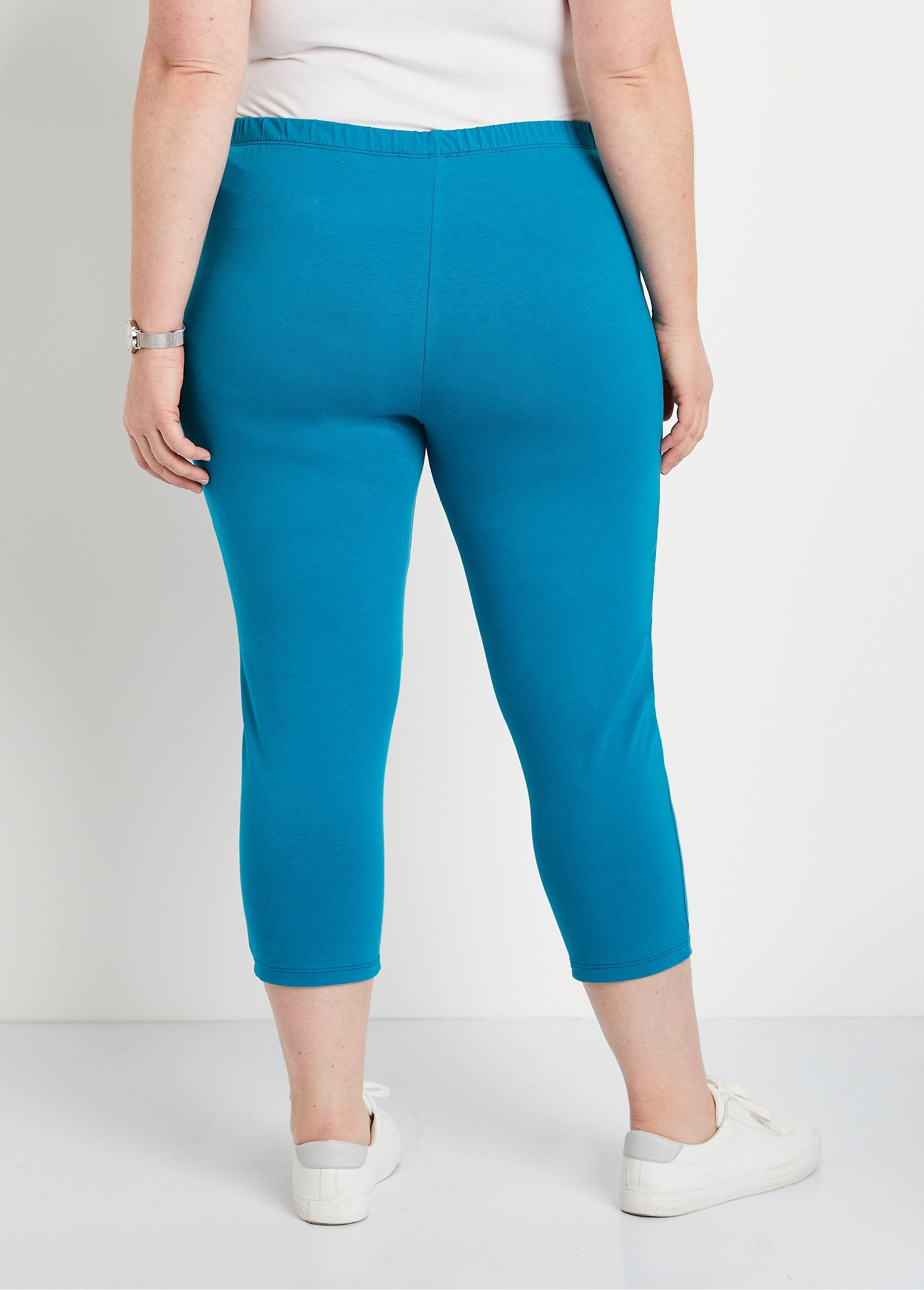 Leggings_corti_in_cotone_con_elastico_in_vita_Acqua_DO1_curvy