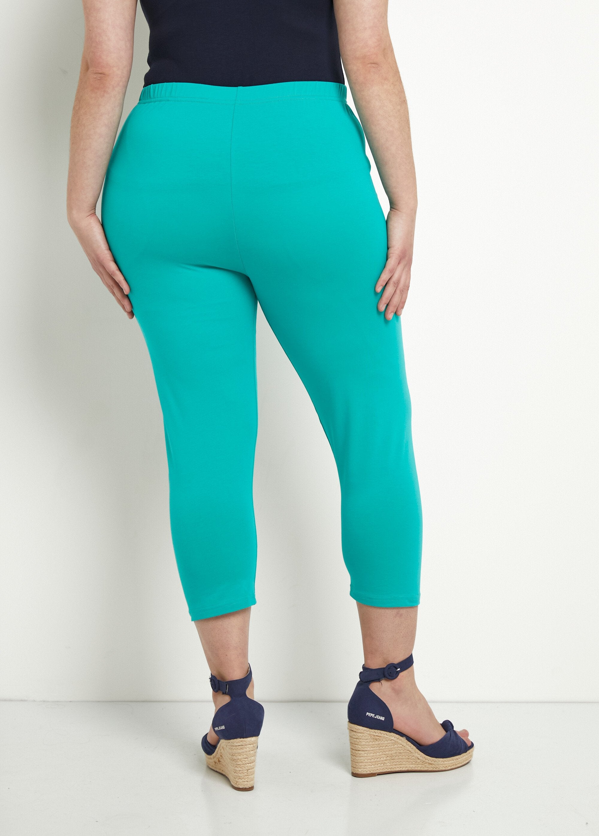 Leggings_corti_in_cotone_con_elastico_in_vita_Uni_aqua_DO1_curvy